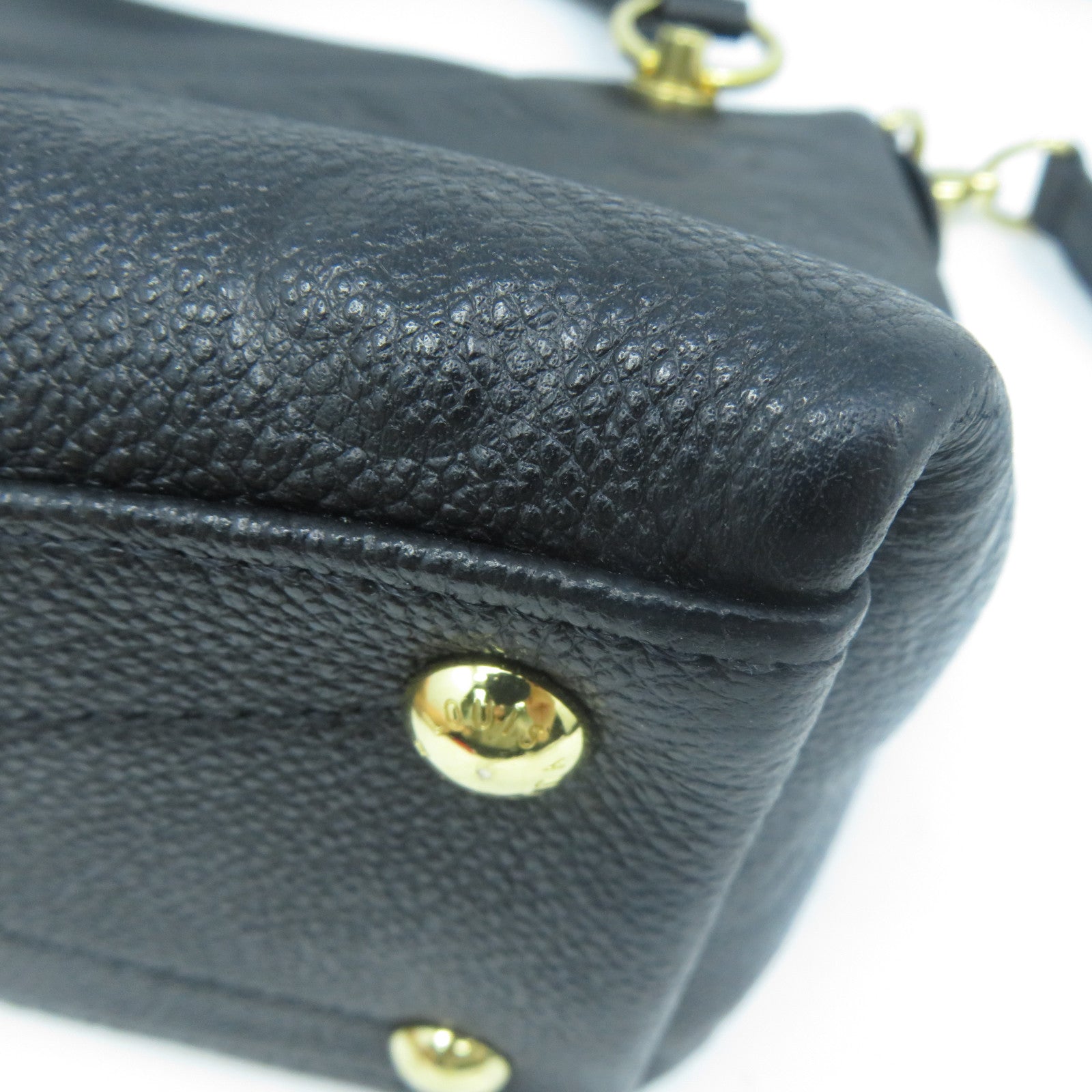 LOUIS VUITTON Monogram Empreinte V Tote Bag金扣手挽肩背兩用袋黑色