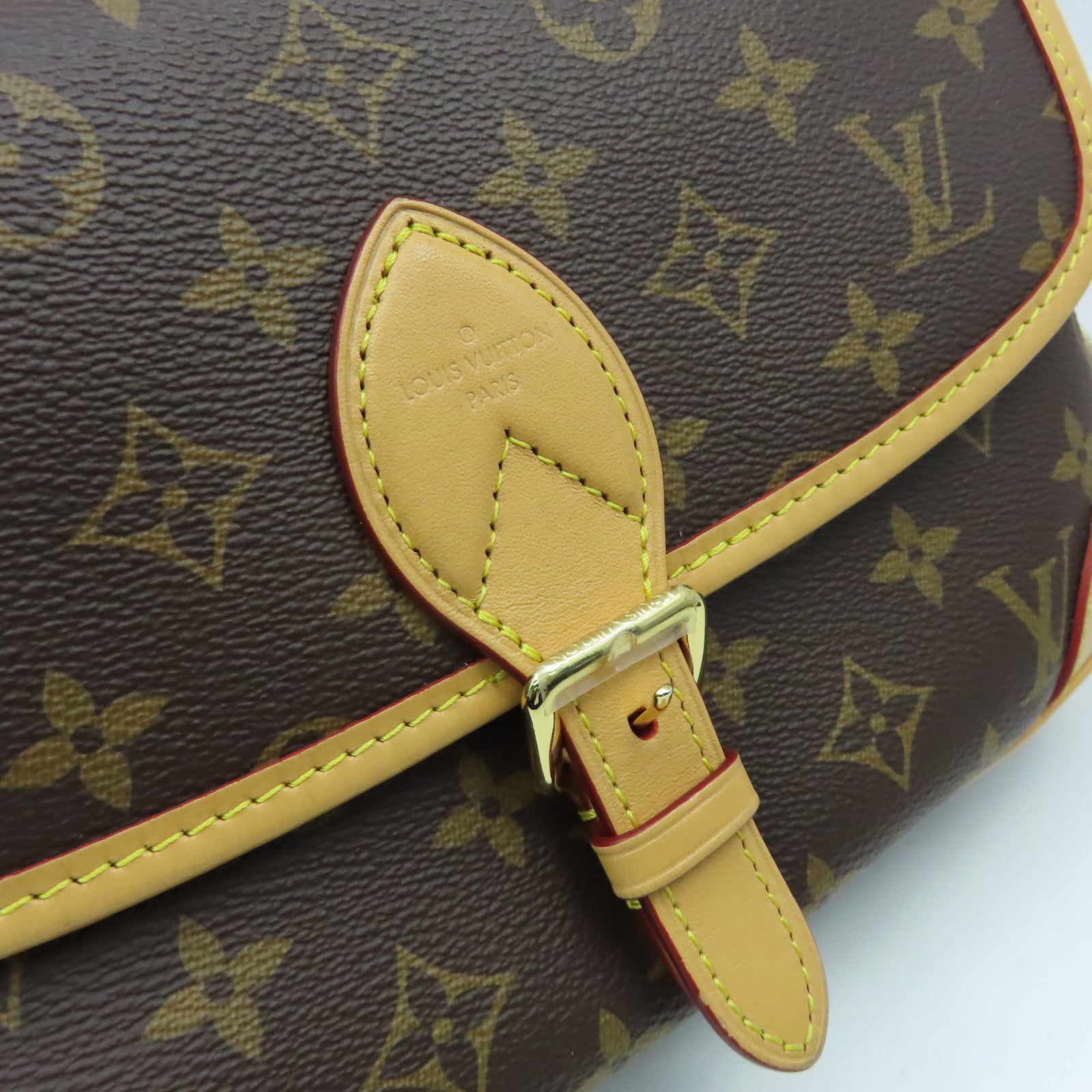 LOUIS VUITTON Monogram Diane金扣手挽肩背兩用袋啡色
