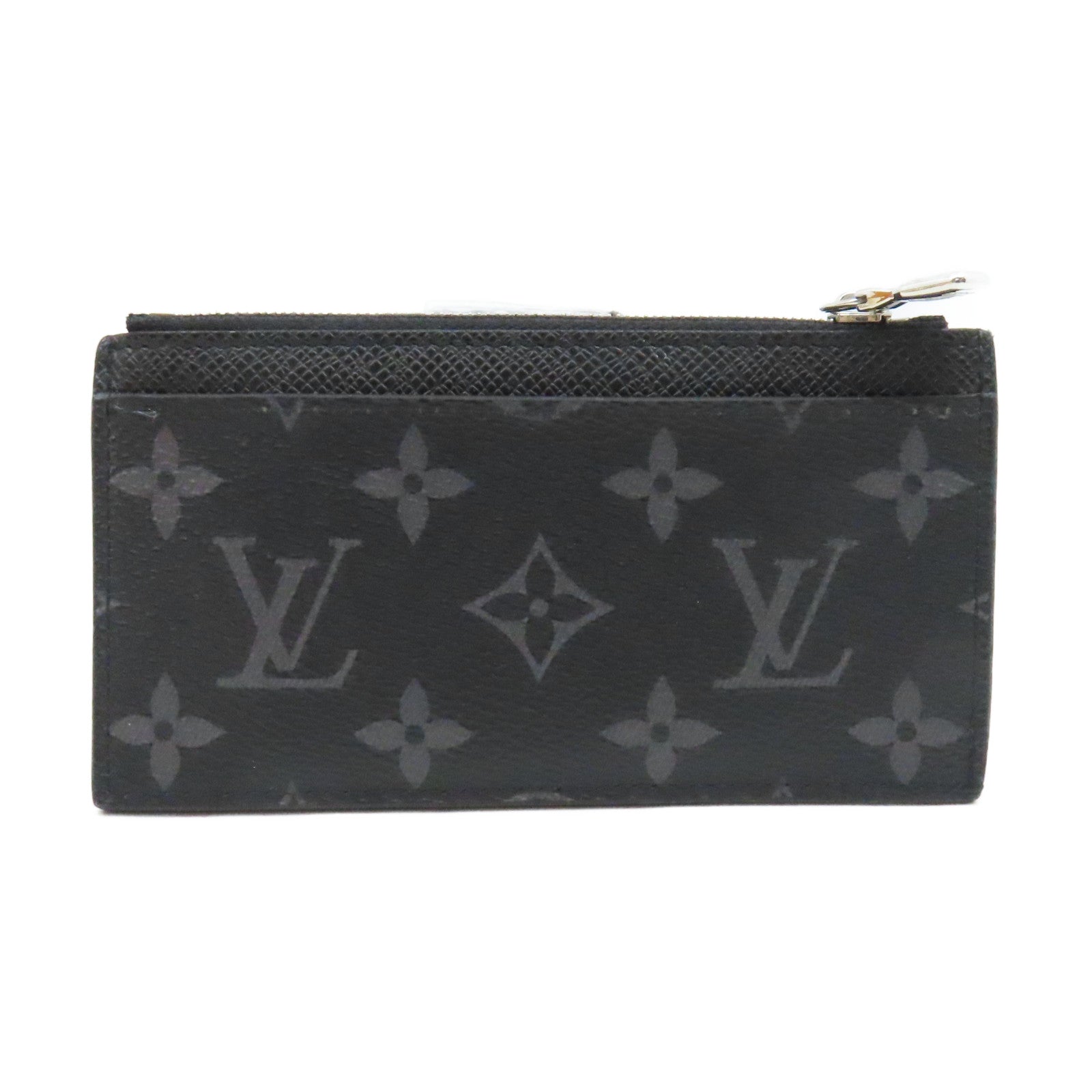 LOUIS VUITTON Monogram Eclipse Coin Card Holder零錢卡套黑色