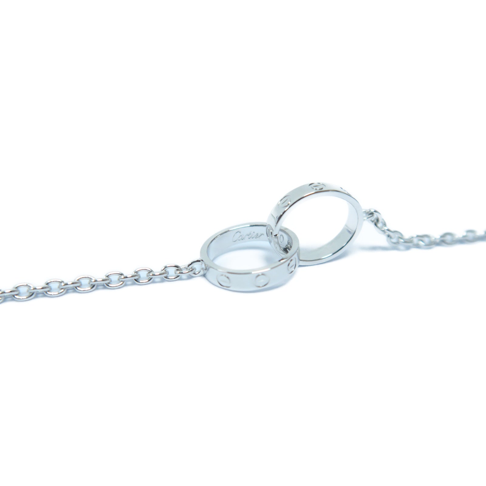 CARTIER 18K白金Baby Love Bracelet手鏈銀色