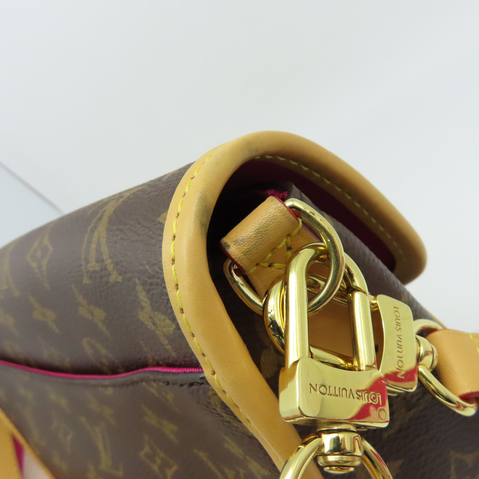 LOUIS VUITTON Monogram Diane金扣手挽肩背兩用袋啡色