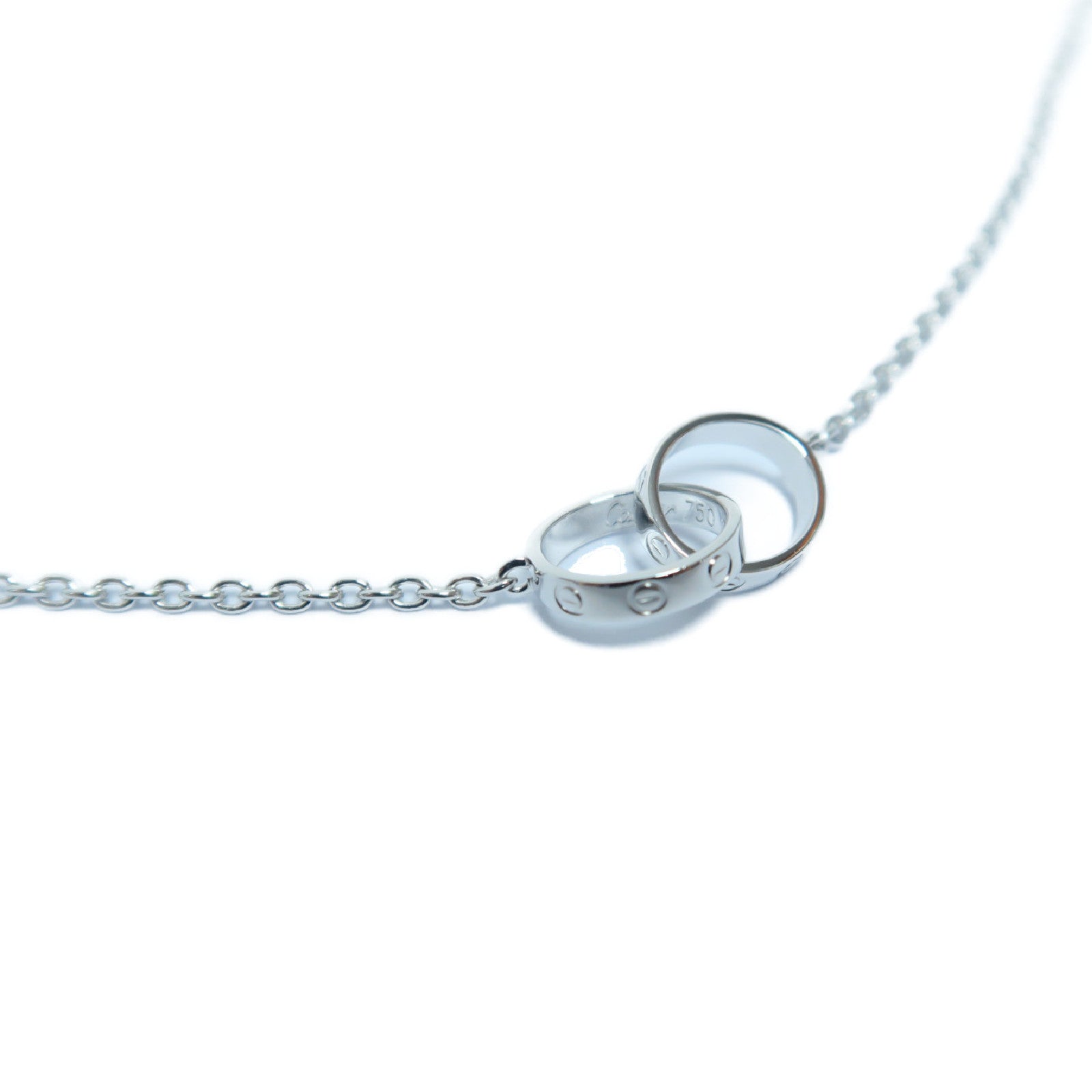 CARTIER 18K白金Baby Love Bracelet手鏈銀色