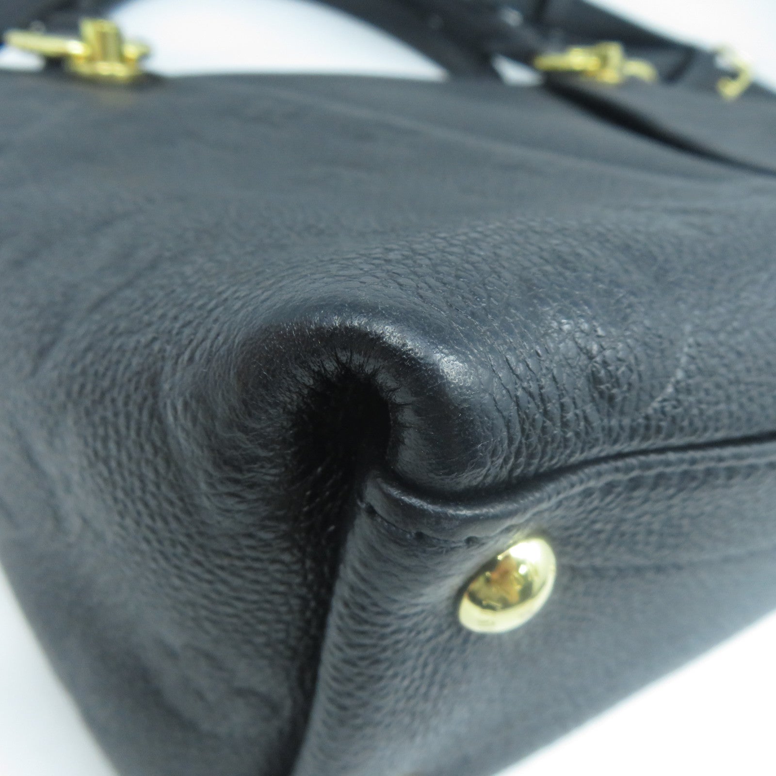 LOUIS VUITTON Monogram Empreinte V Tote Bag金扣手挽肩背兩用袋黑色
