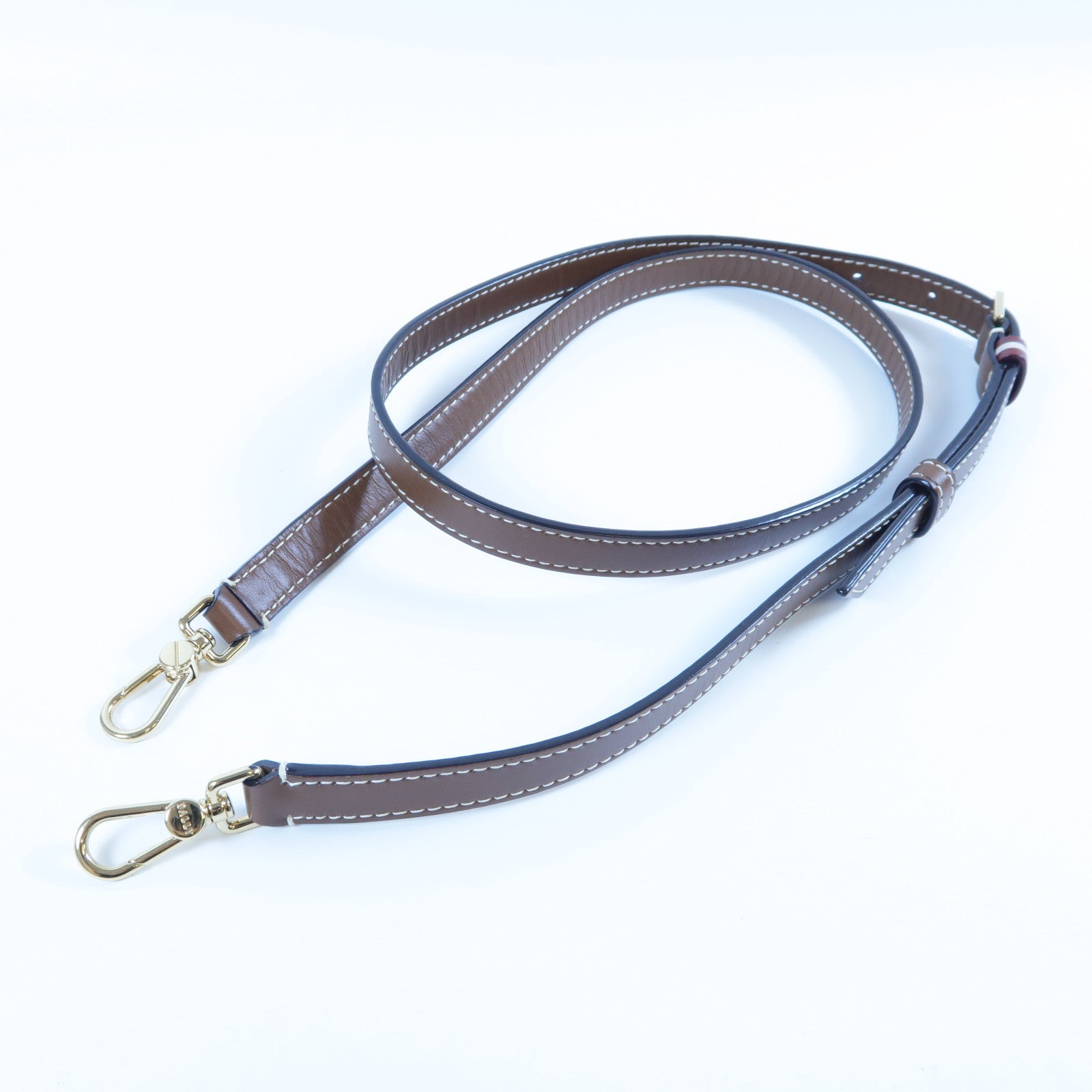 BALLY 牛皮皮革Mini Tote Bag金扣手挽肩背兩用袋啡色