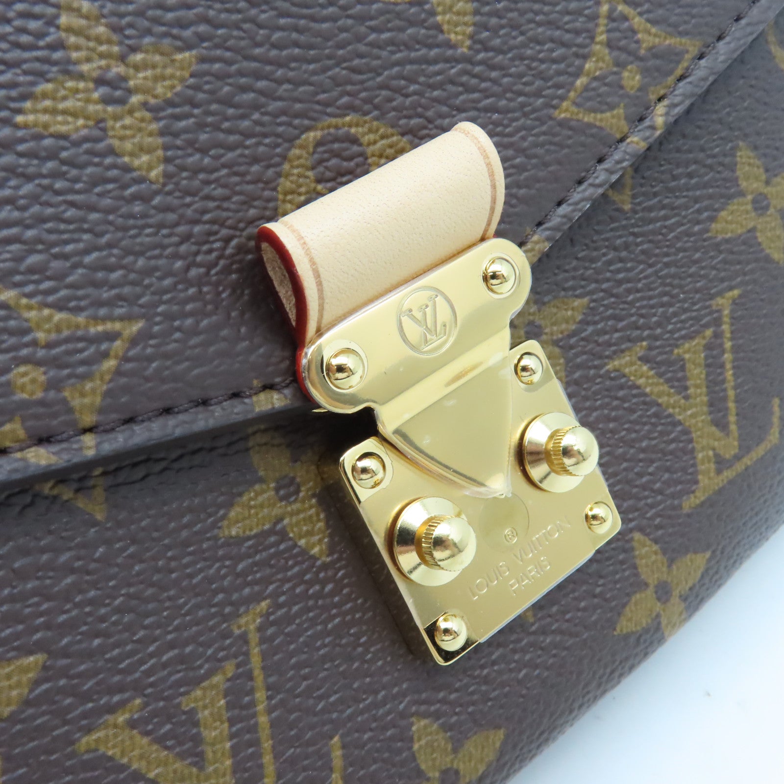 LOUIS VUITTON Monogram Pochette Metis East West 2Way Shoulder Bag金扣手挽肩背兩用袋啡色