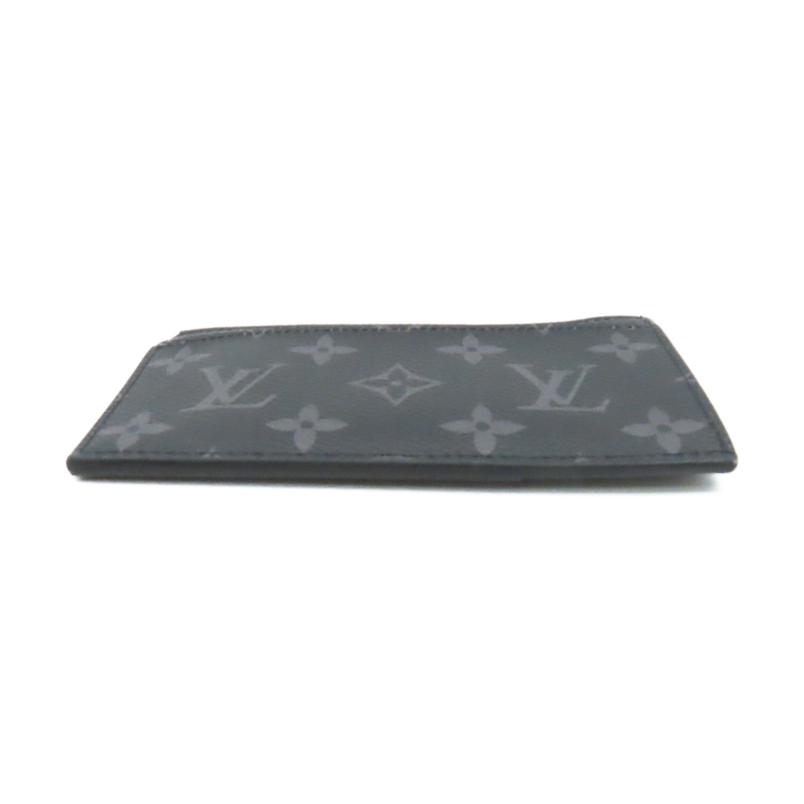 LOUIS VUITTON Monogram Eclipse Coin Card Holder零錢卡套黑色