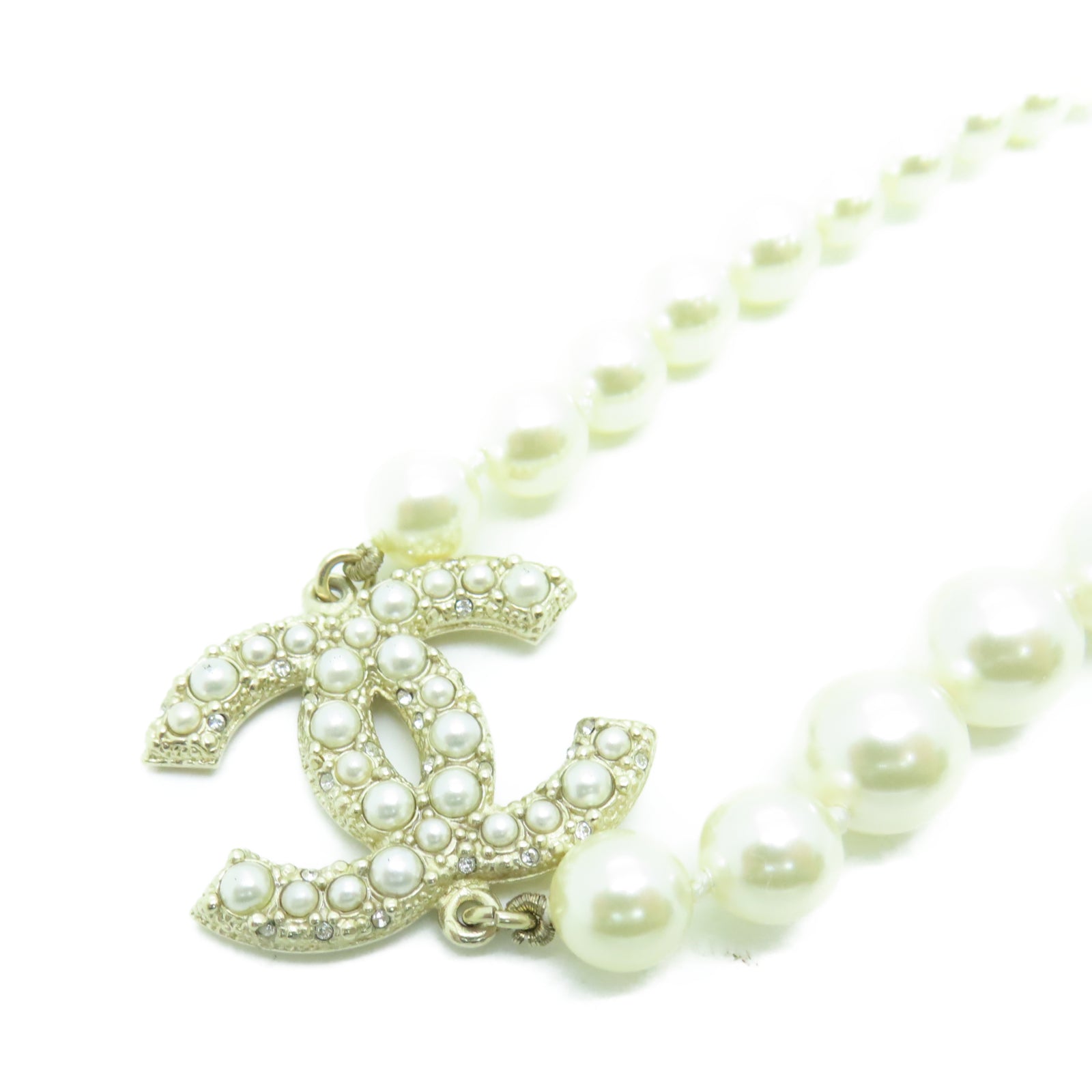 CHANEL 金属Necklace项链金色