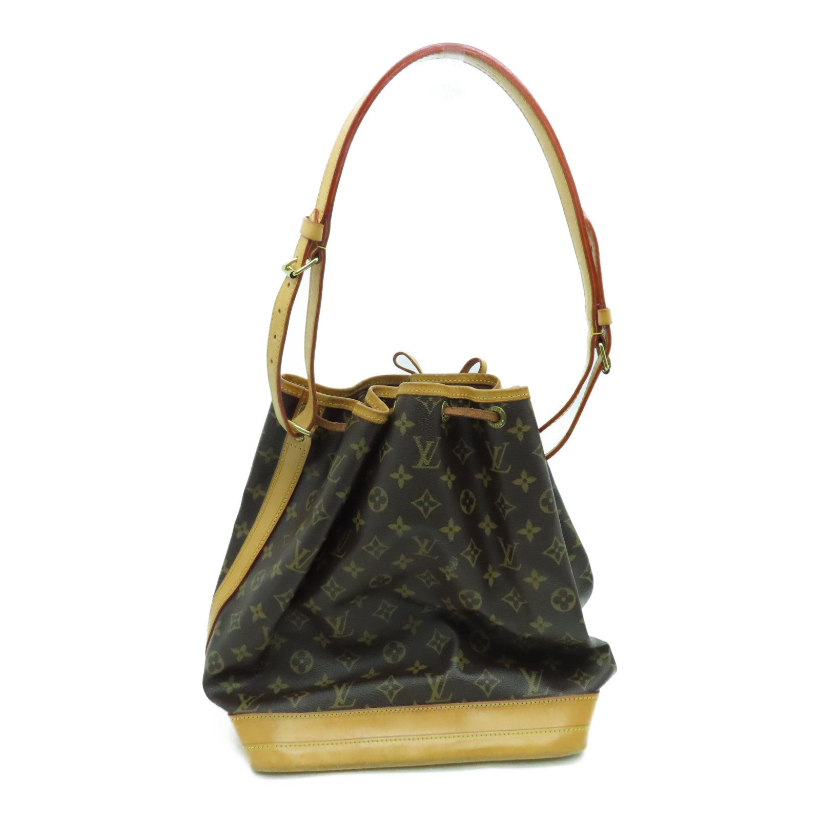 LOUIS VUITTON Monogram Noe金扣肩背袋啡色