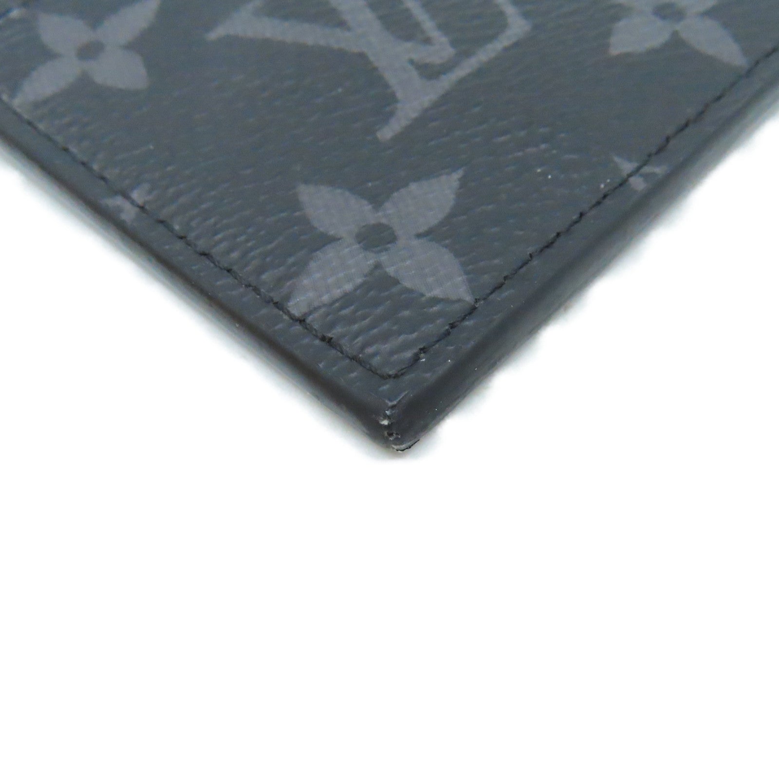 LOUIS VUITTON Monogram Eclipse Coin Card Holder零錢卡套黑色
