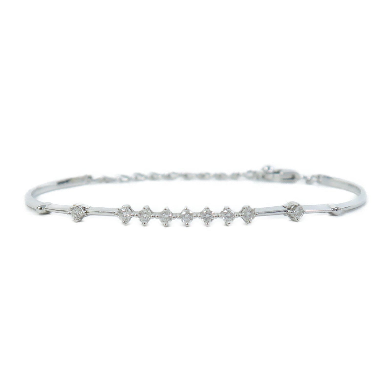 JEWELRY 18K白金Diamond Bracelet 0.35ct鑽石手鏈