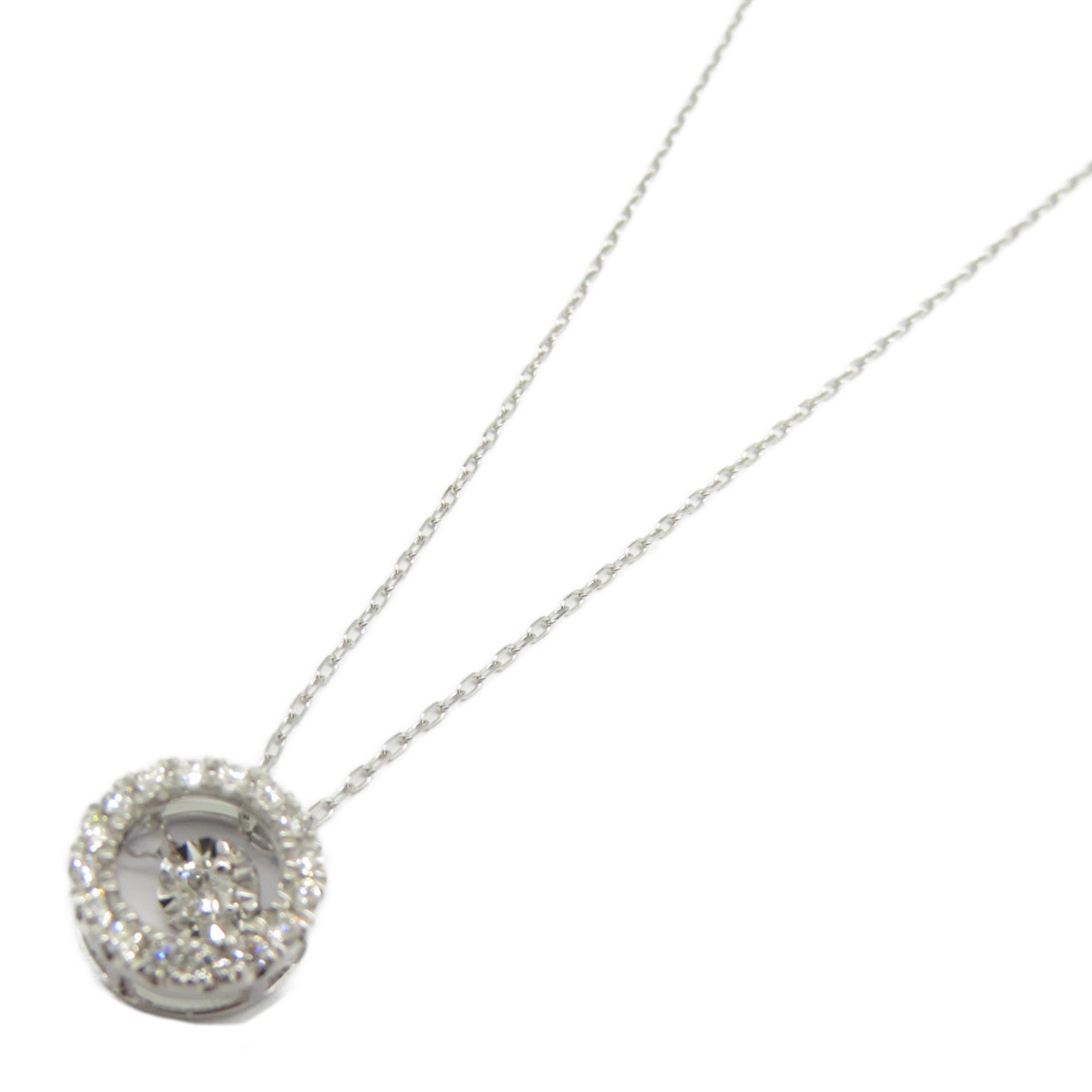 JEWELRY 【激減優惠】18K白金Diamond Necklace 0.181ct鑽石項鍊