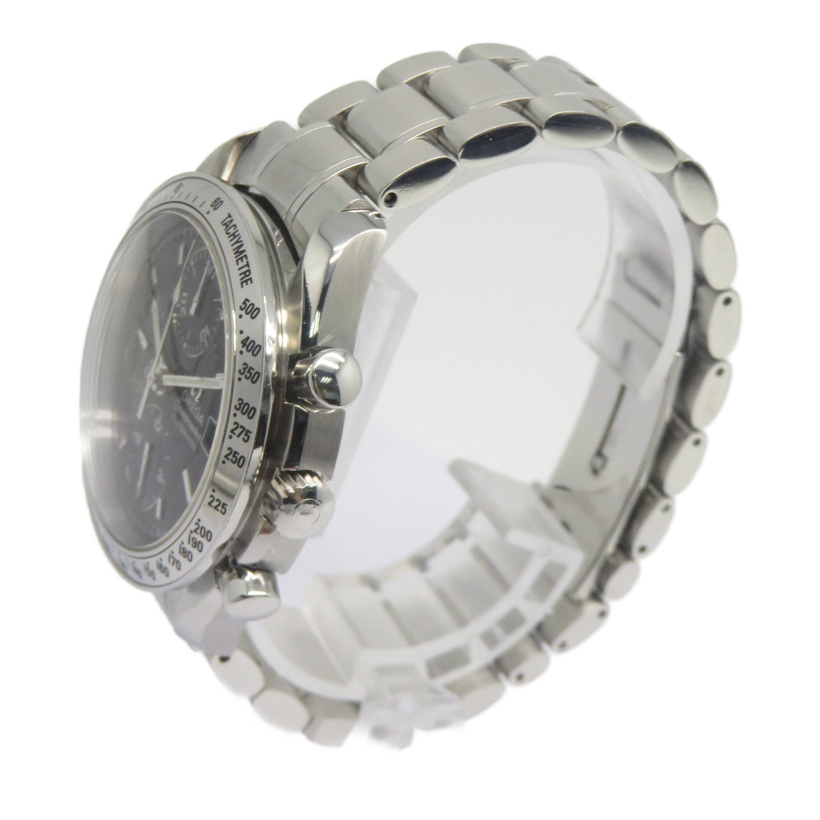 OMEGA Speedmaster Date不鏽鋼手錶自動機芯黑色