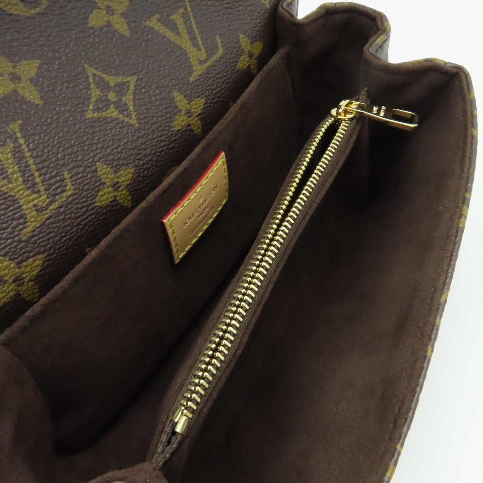 LOUIS VUITTON Monogram Pochette Metis East West 2Way Shoulder Bag金扣手挽肩背兩用袋啡色