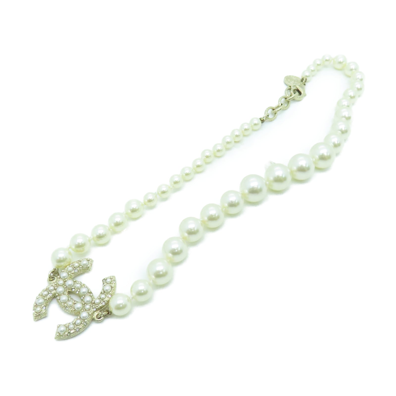 CHANEL 金属Necklace项链金色