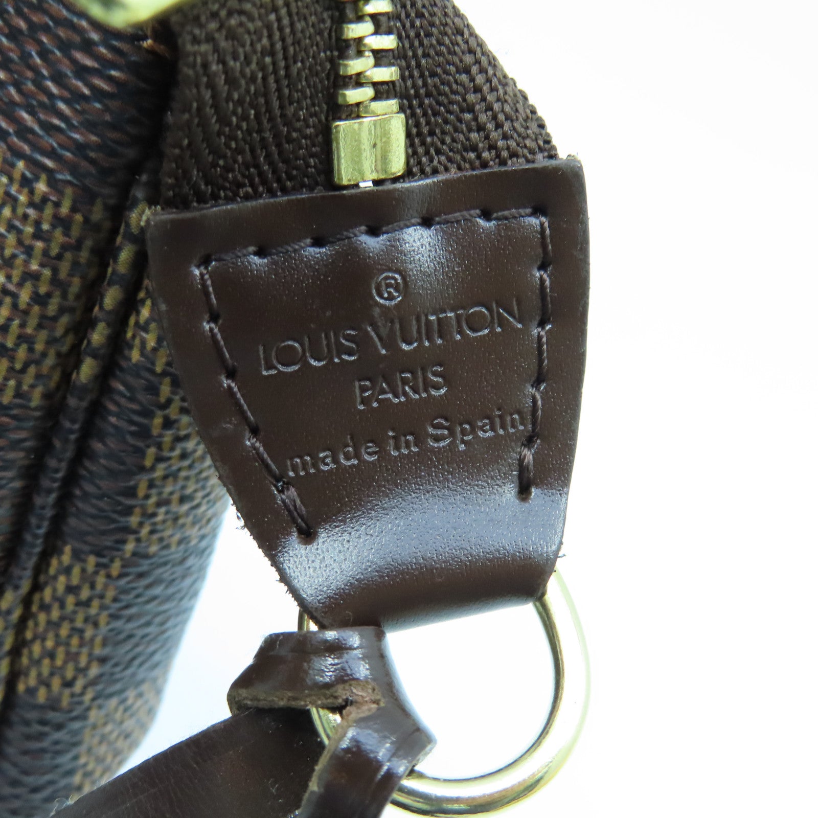 LOUIS VUITTON Damier Accessories Pouch金扣化妝袋啡色