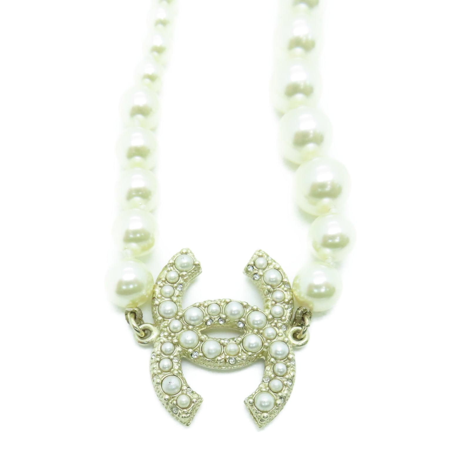 CHANEL 金属Necklace项链金色