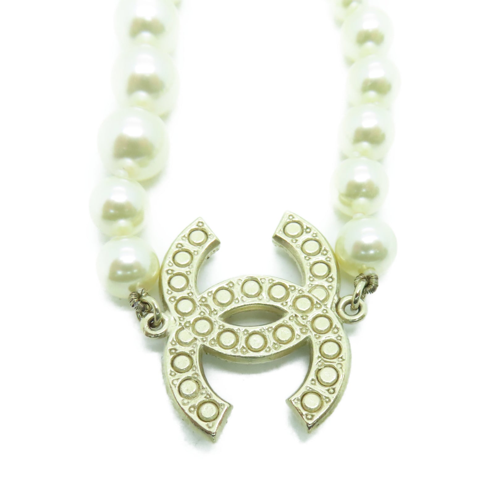 CHANEL 金属Necklace项链金色
