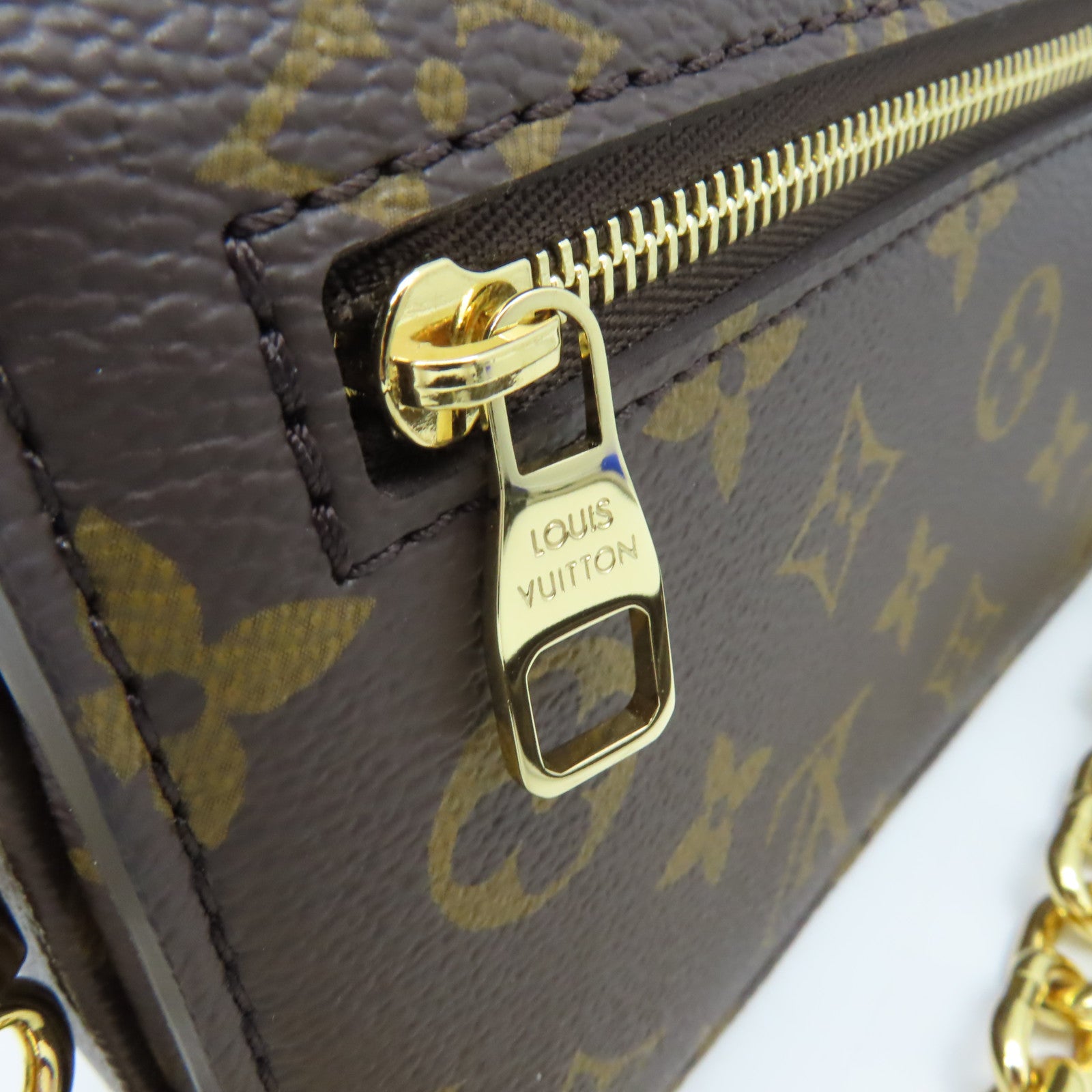 LOUIS VUITTON Monogram Pochette Metis East West 2Way Shoulder Bag金扣手挽肩背兩用袋啡色