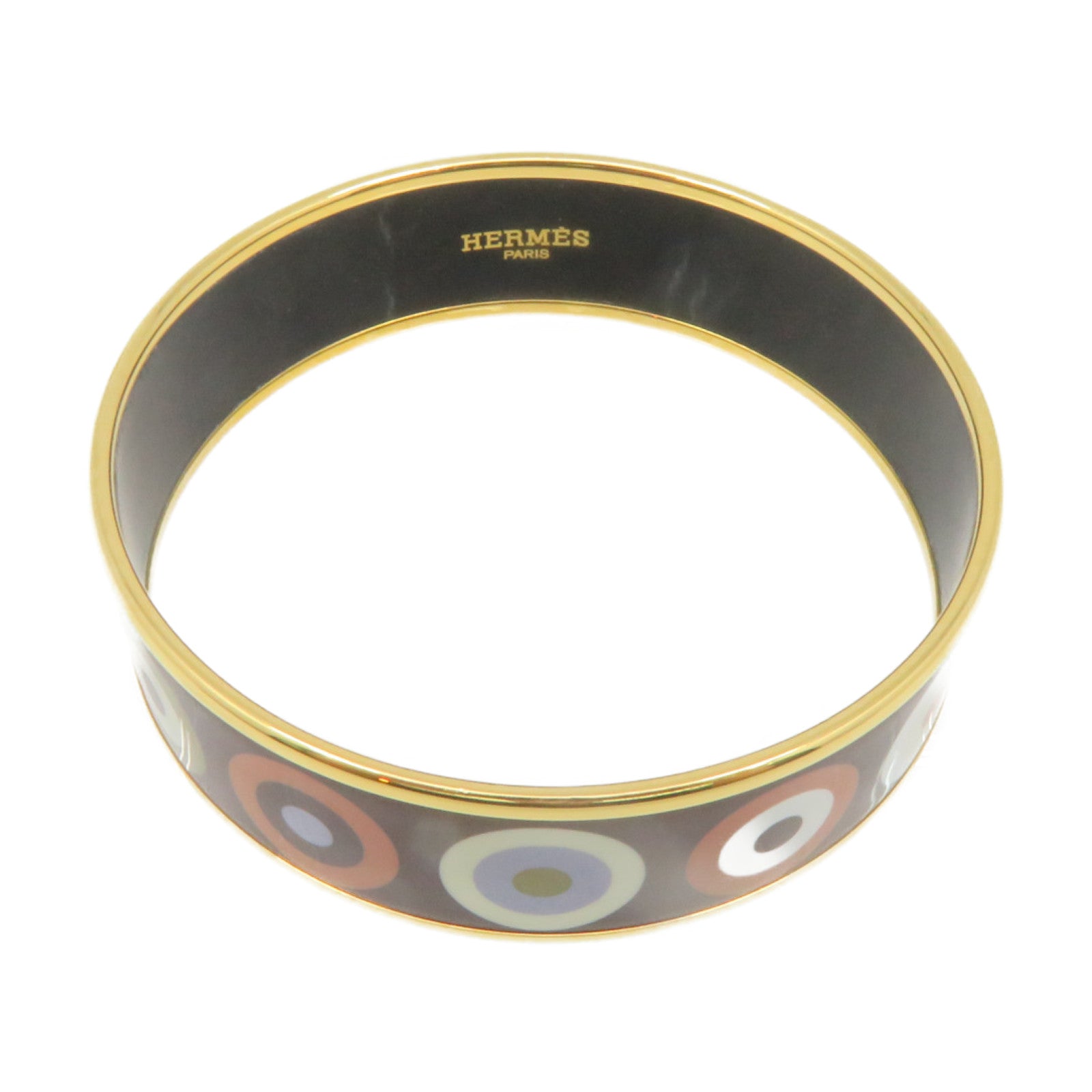 HERMES 【激減優惠】金屬/琺瑯Bangle手鐲金色/啡色/彩色