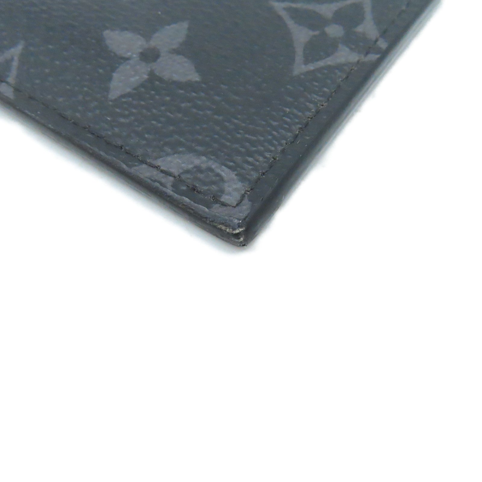 LOUIS VUITTON Monogram Eclipse Coin Card Holder零錢卡套黑色