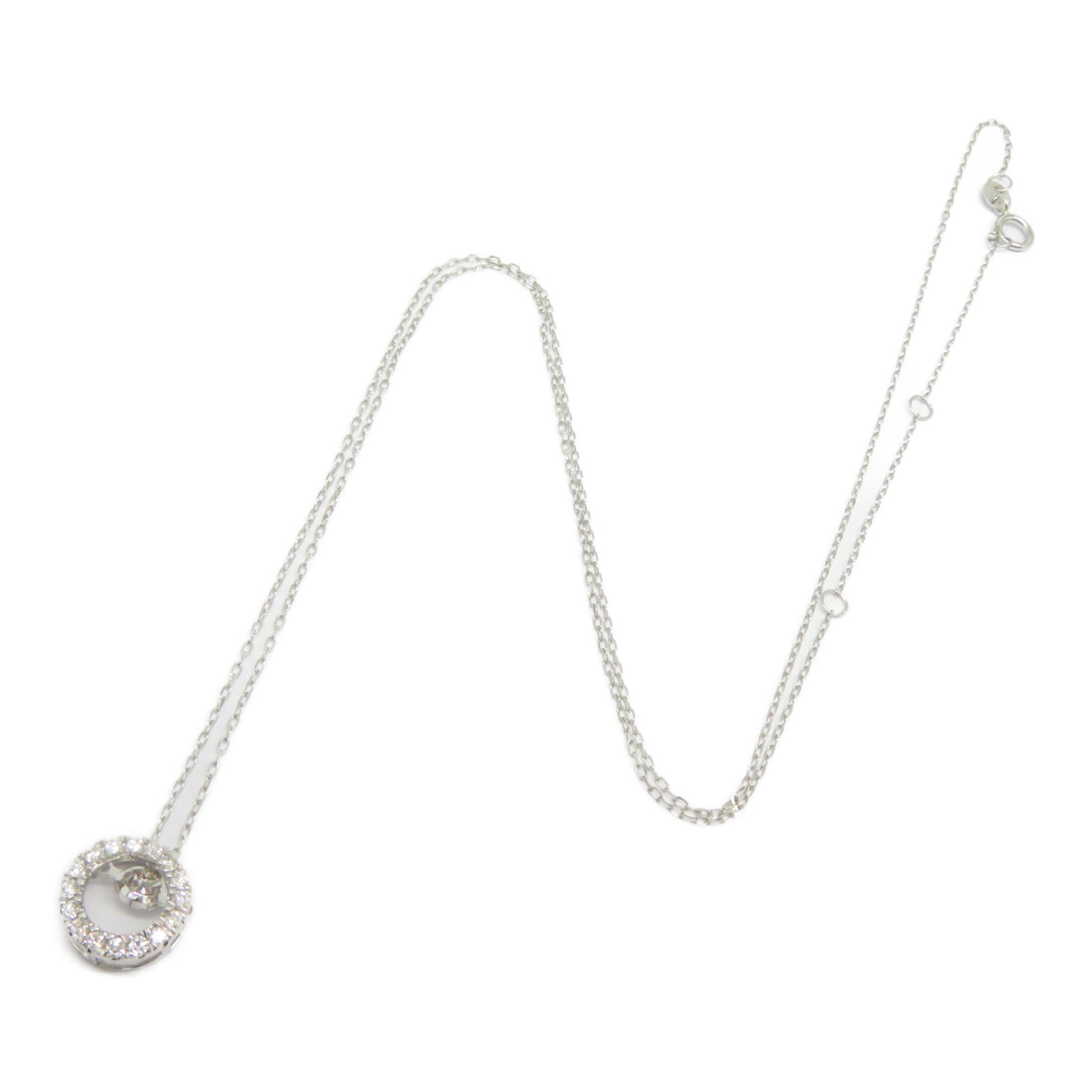 JEWELRY 【激減優惠】18K白金Diamond Necklace 0.181ct鑽石項鍊