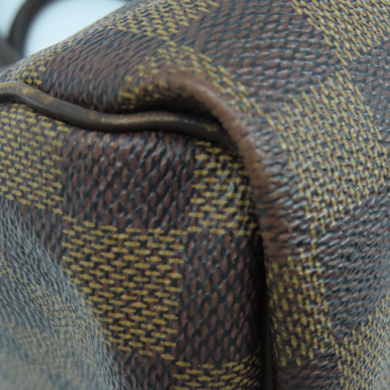 LOUIS VUITTON Damier Speedy 30金扣手挽袋棕色