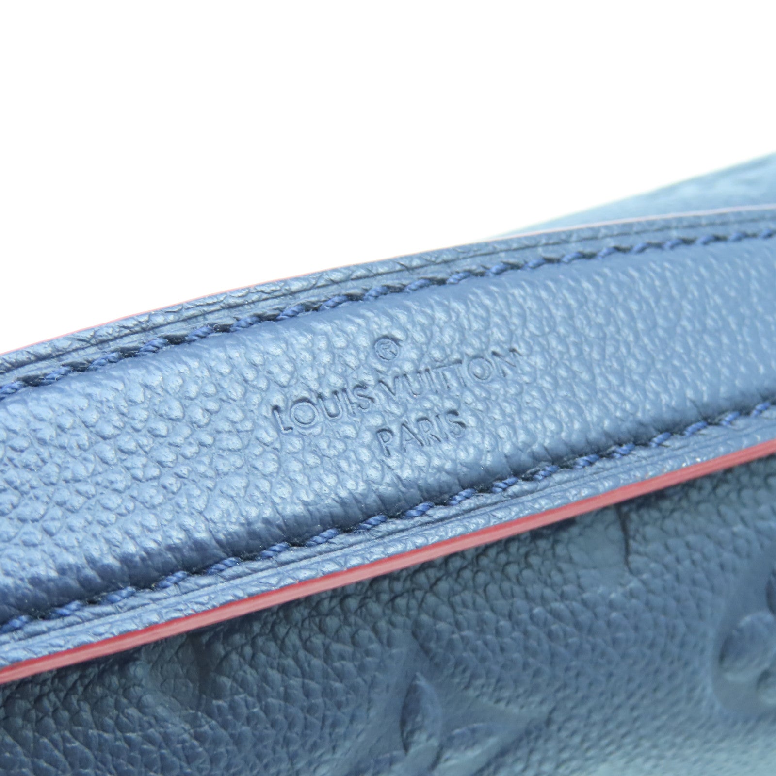 LOUIS VUITTON Mono-Empreinte Pochette Metis Gold Buckle Shoulder Bag Blue