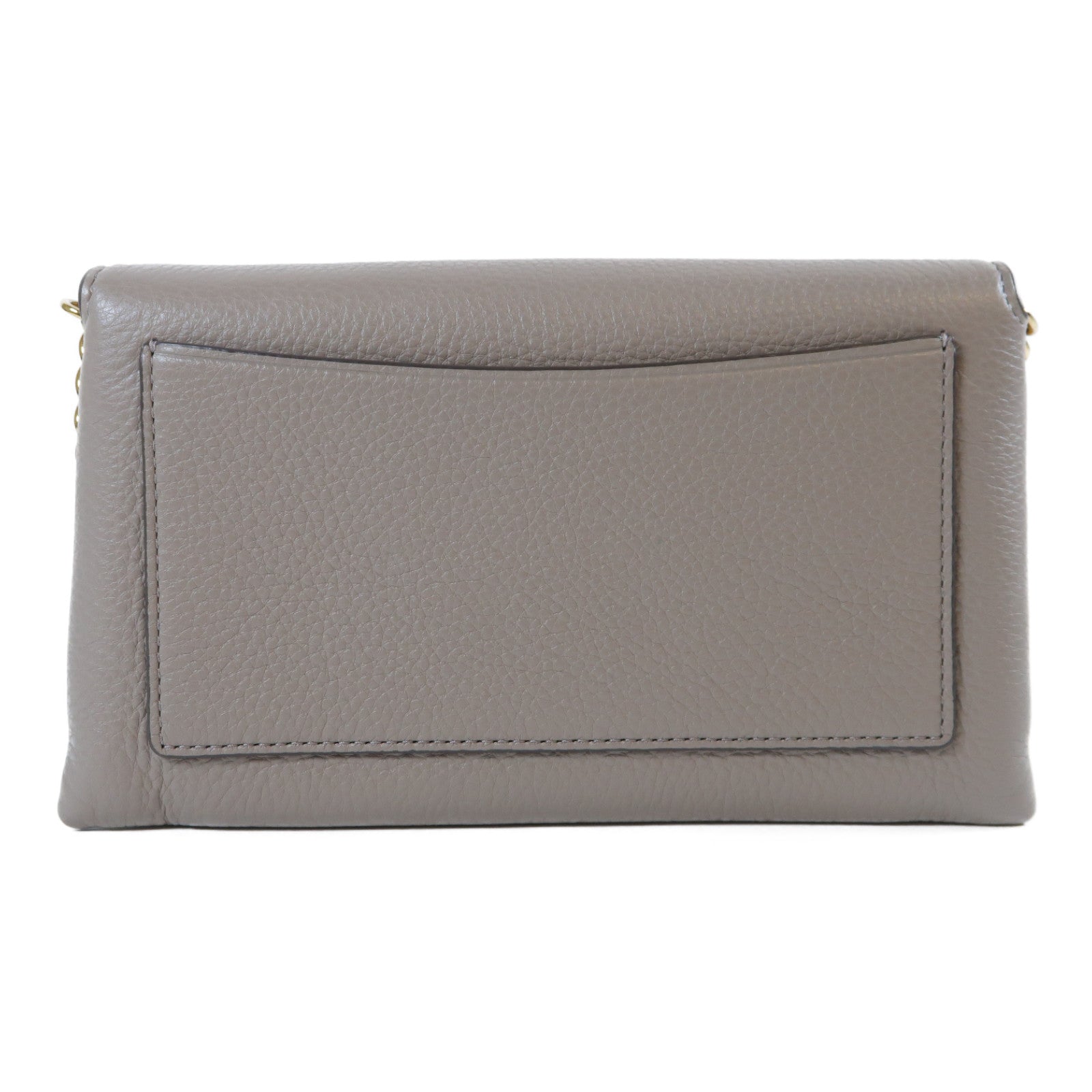 Tory Burch 牛皮皮革Chain Shoulder Bag金扣鏈帶肩背袋灰色
