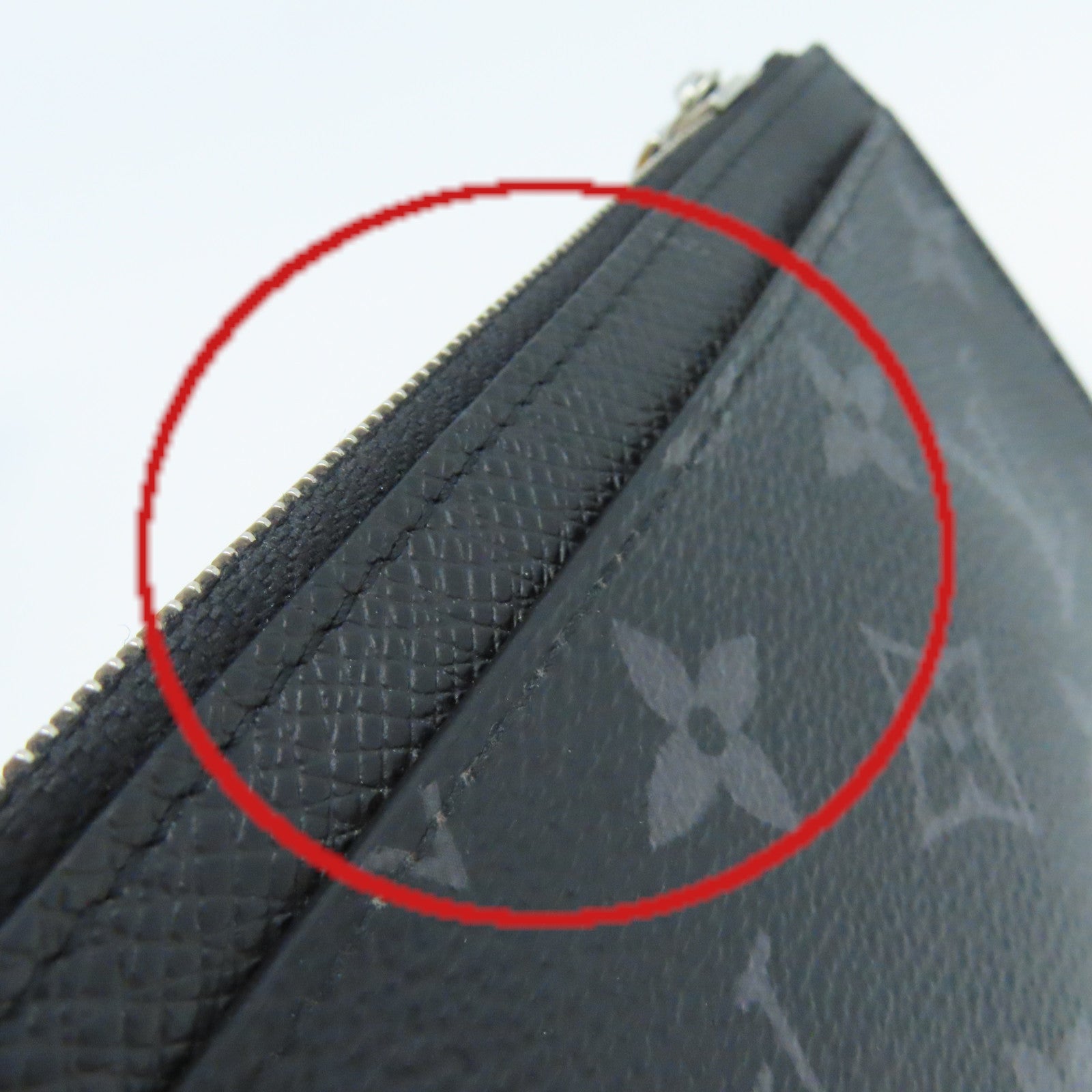 LOUIS VUITTON Monogram Eclipse Coin Card Holder零錢卡套黑色