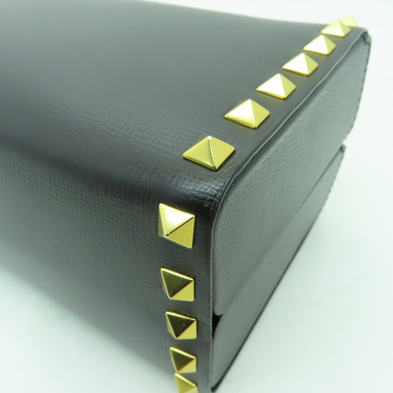 Valentino 牛皮皮革2way Shoulder Bag金扣手挽肩背兩用袋黑色