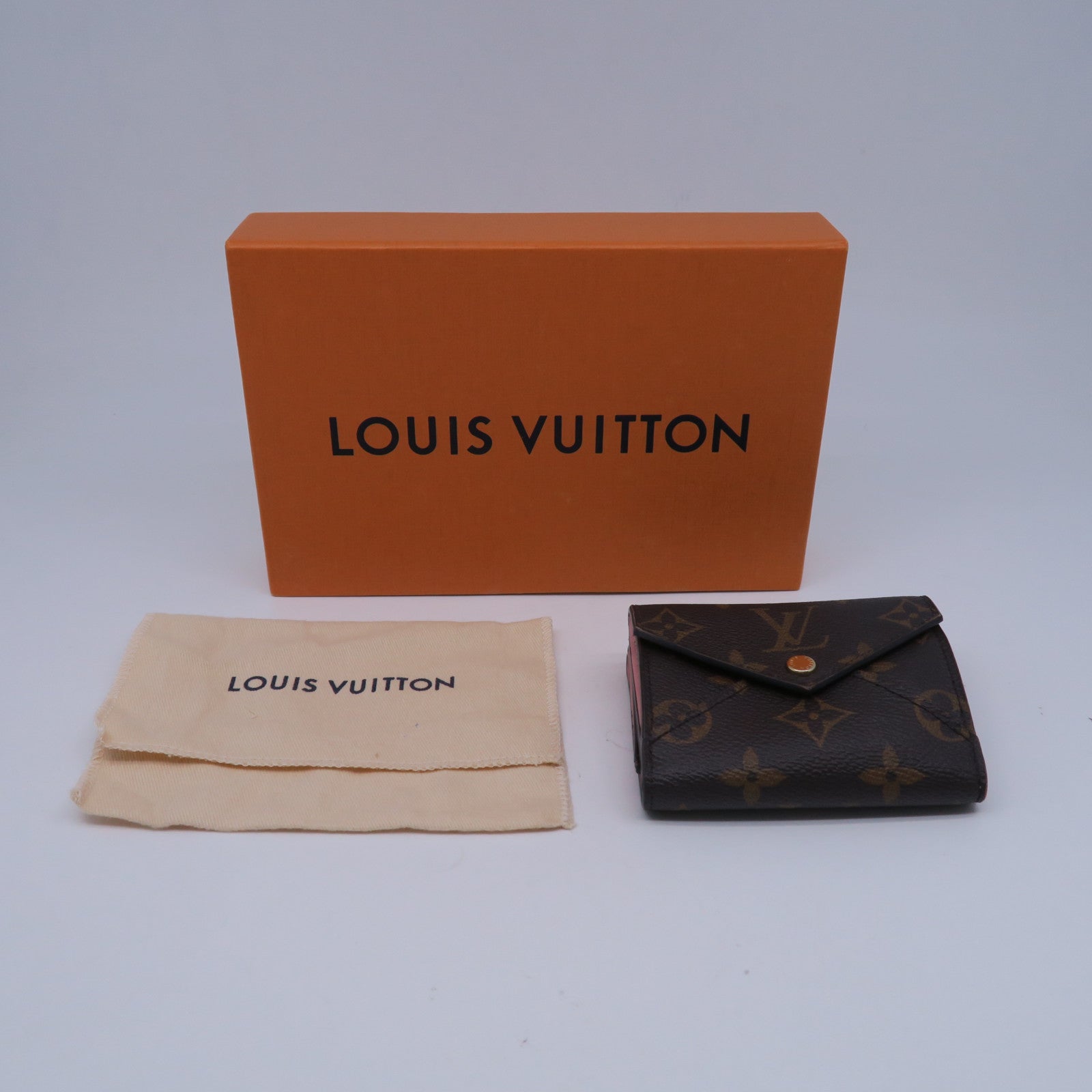 LOUIS VUITTON Monogram Celeste金扣錢包粉紅色