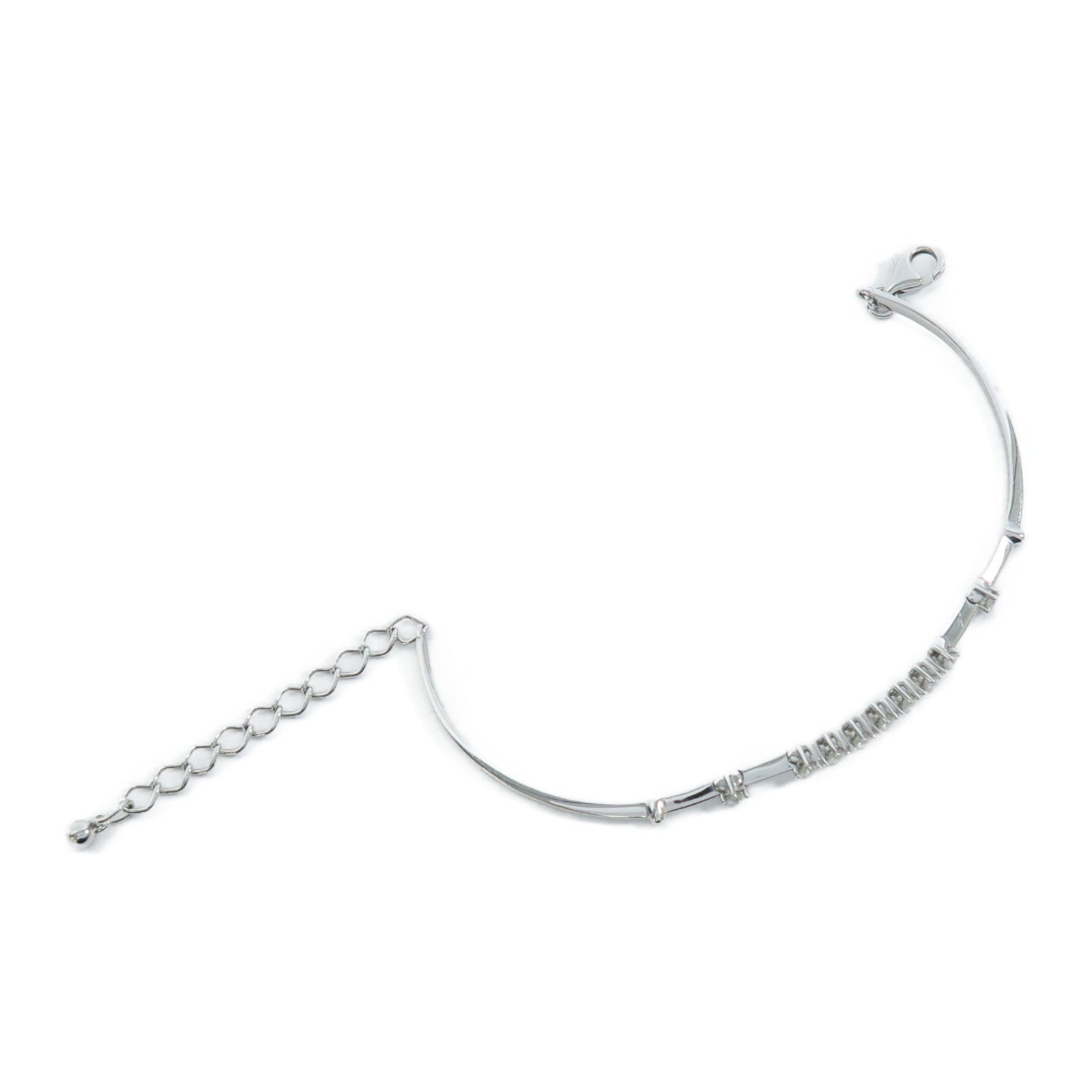 JEWELRY 18K白金Diamond Bracelet 0.35ct鑽石手鏈