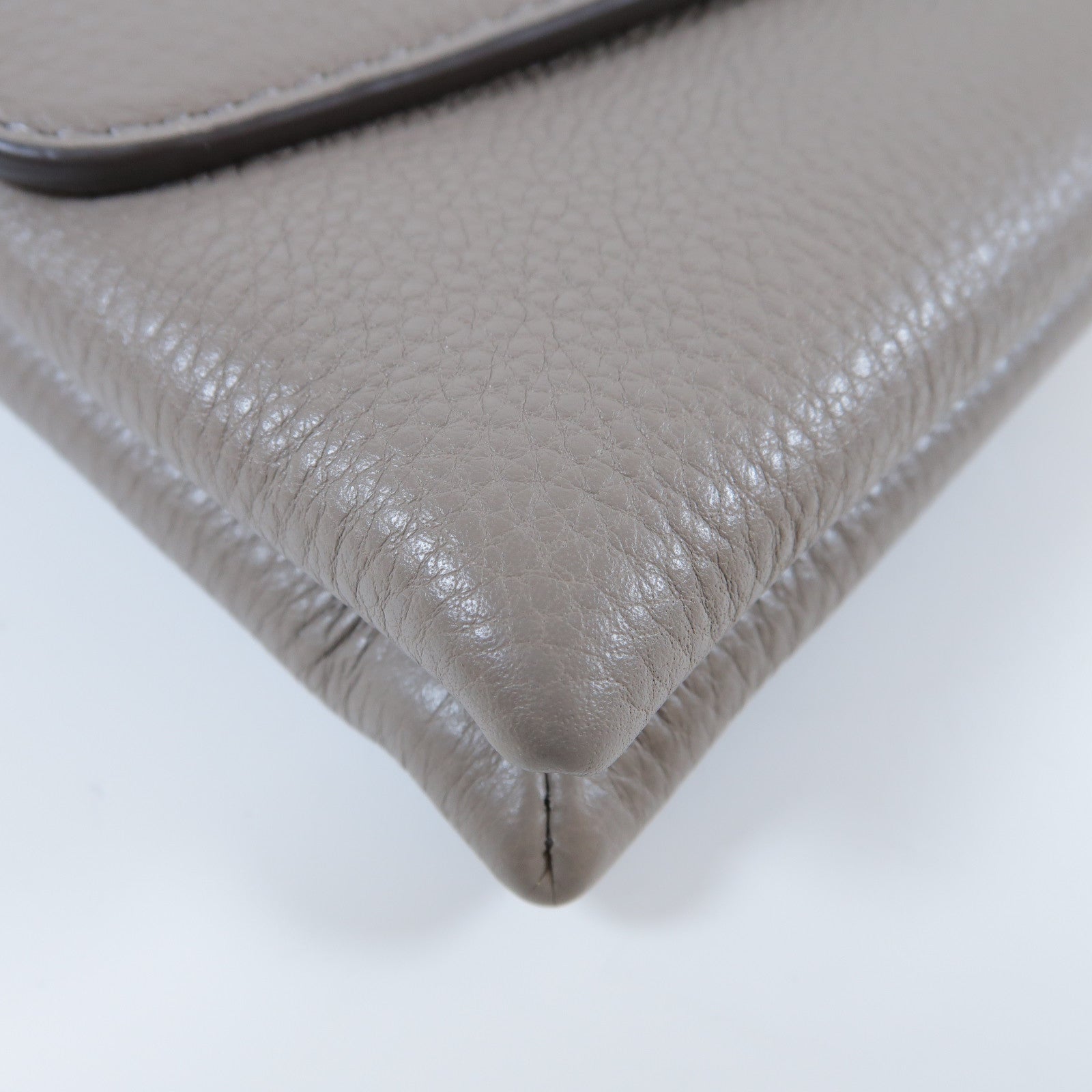 Tory Burch 牛皮皮革Chain Shoulder Bag金扣鏈帶肩背袋灰色