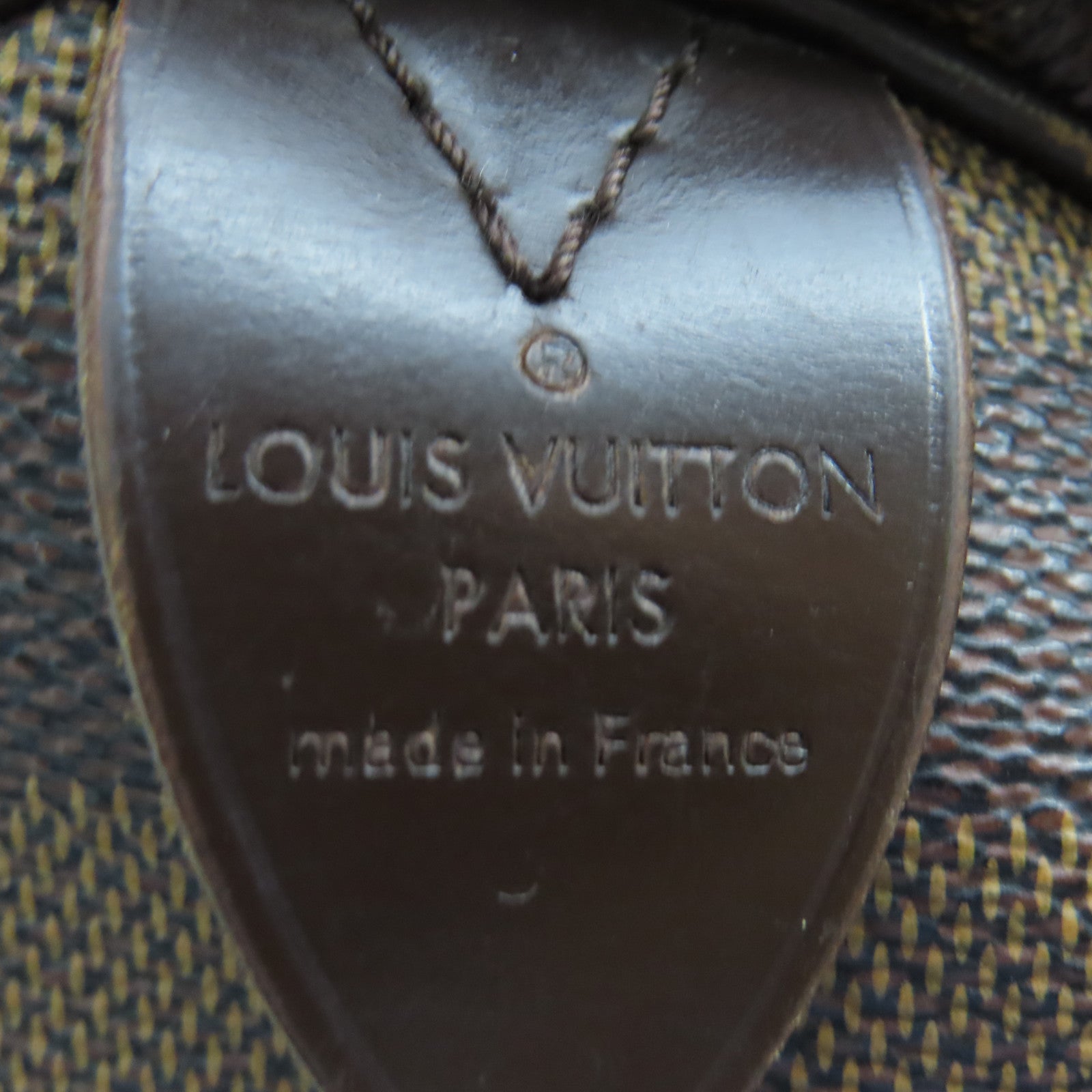 LOUIS VUITTON Damier Speedy 30金扣手挽袋棕色