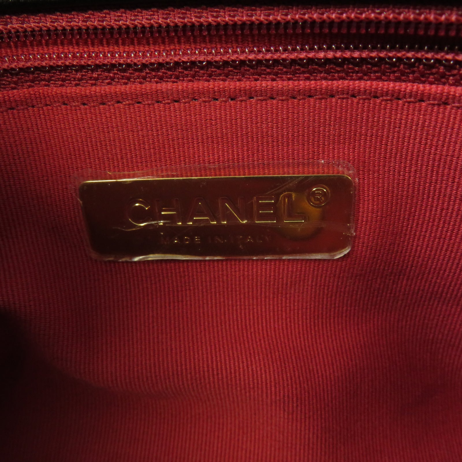 CHANEL 菱格羊皮皮革Chanel 19金扣鏈帶肩背袋黑色