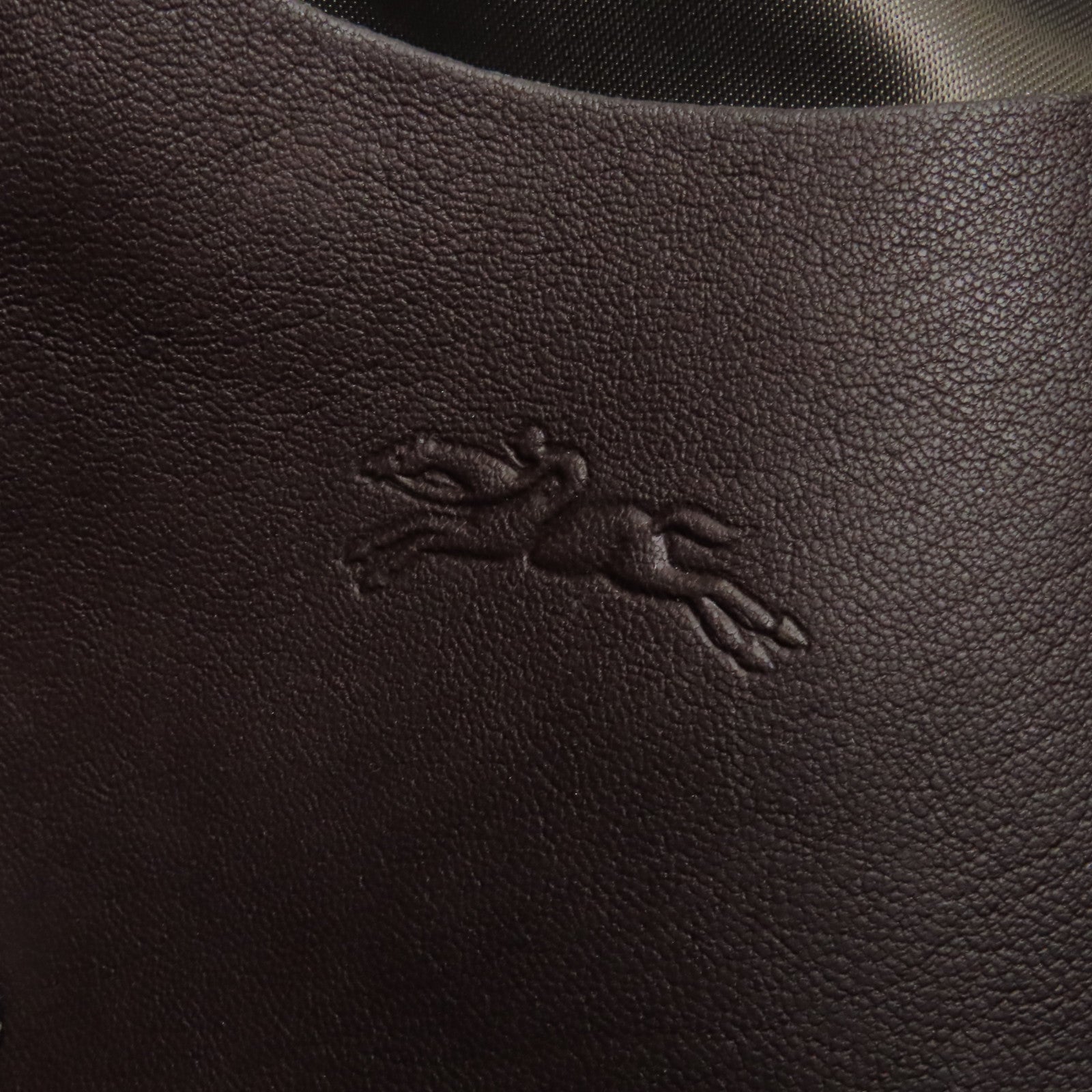 Longchamp 牛皮皮革2way Shoulder Bag銀扣手挽肩背兩用袋紅色