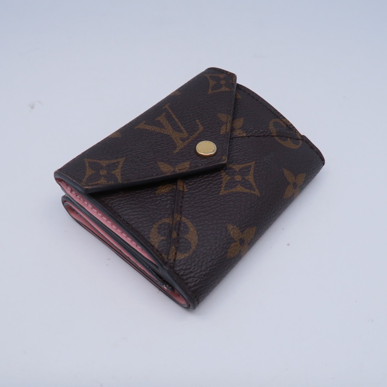 LOUIS VUITTON Monogram Celeste金扣錢包粉紅色