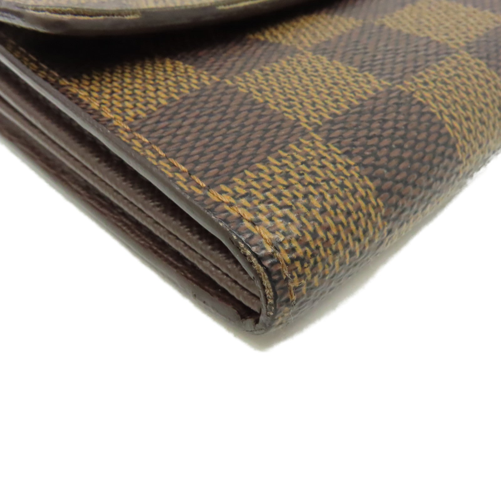 LOUIS VUITTON Damier Portefeuille Sarah Wallet金扣長錢包啡色