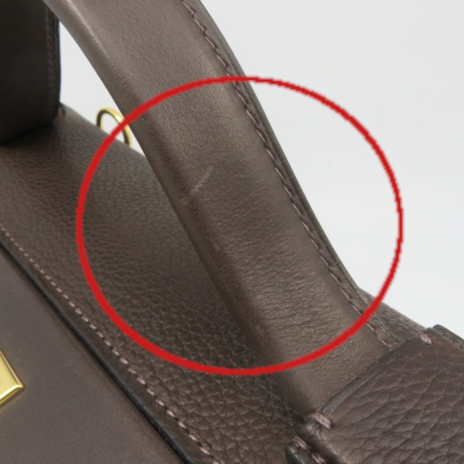 HERMES Togo皮革24/24 29cm 2Way Shoulder Bag金扣手挽肩背兩用袋Two Tone啡色