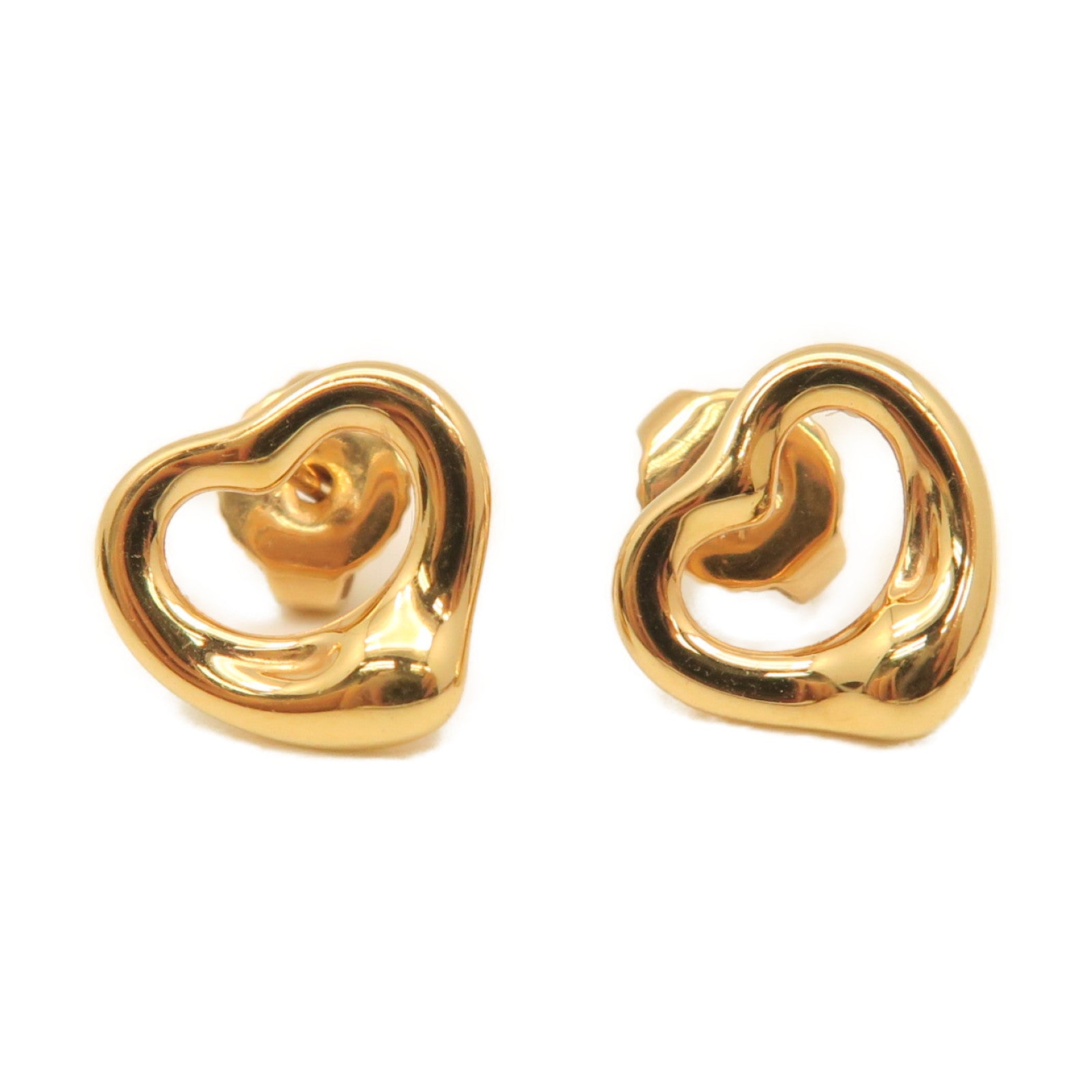 TIFFANY＆CO 18K黄金Earrings金扣耳环2.9g