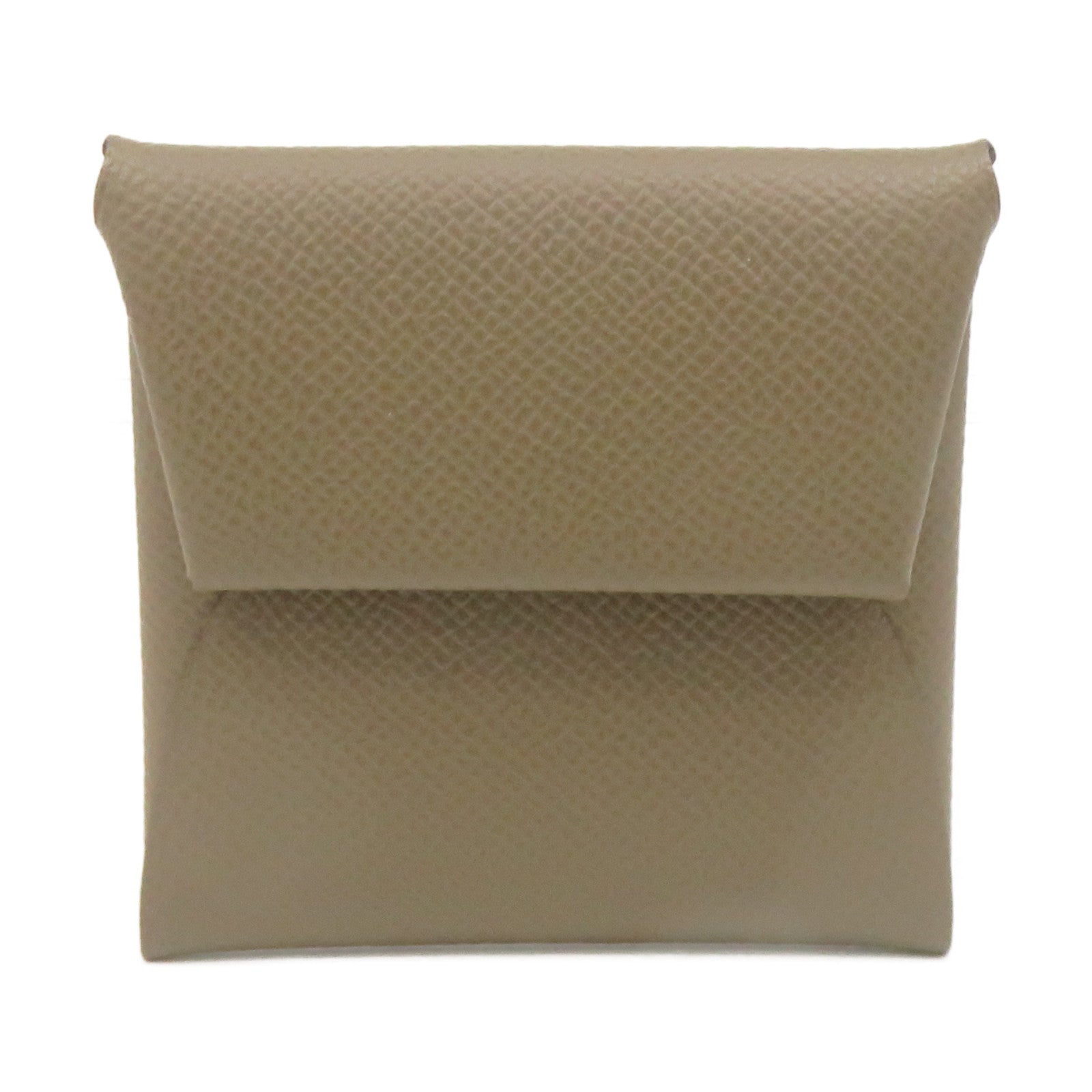 HERMES Epsom皮革Bastia Coin purse银扣零钱包Eoupe啡色
