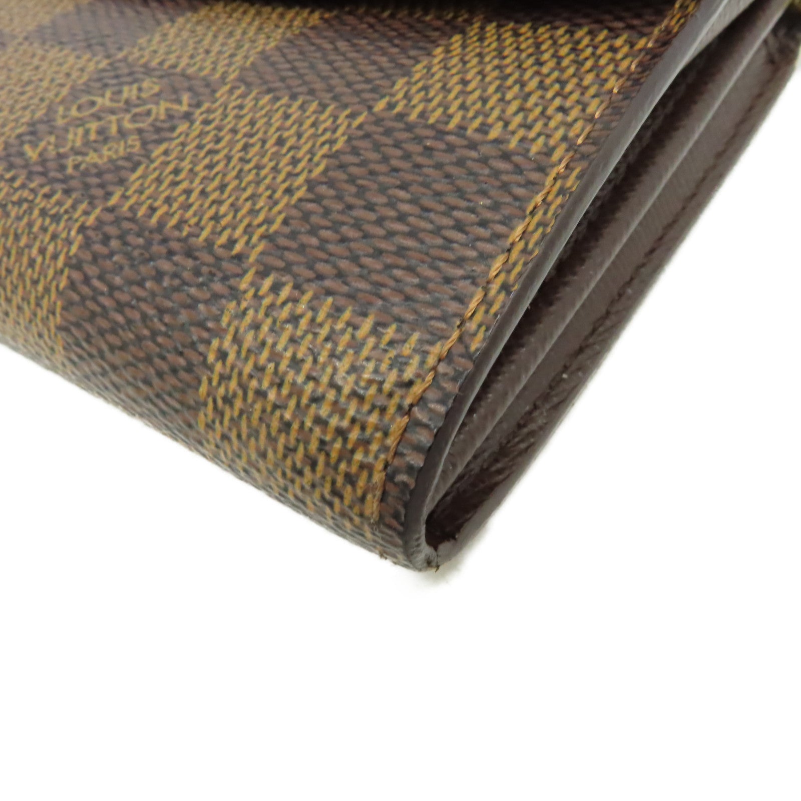 LOUIS VUITTON Damier Portefeuille Sarah Wallet金扣長錢包啡色