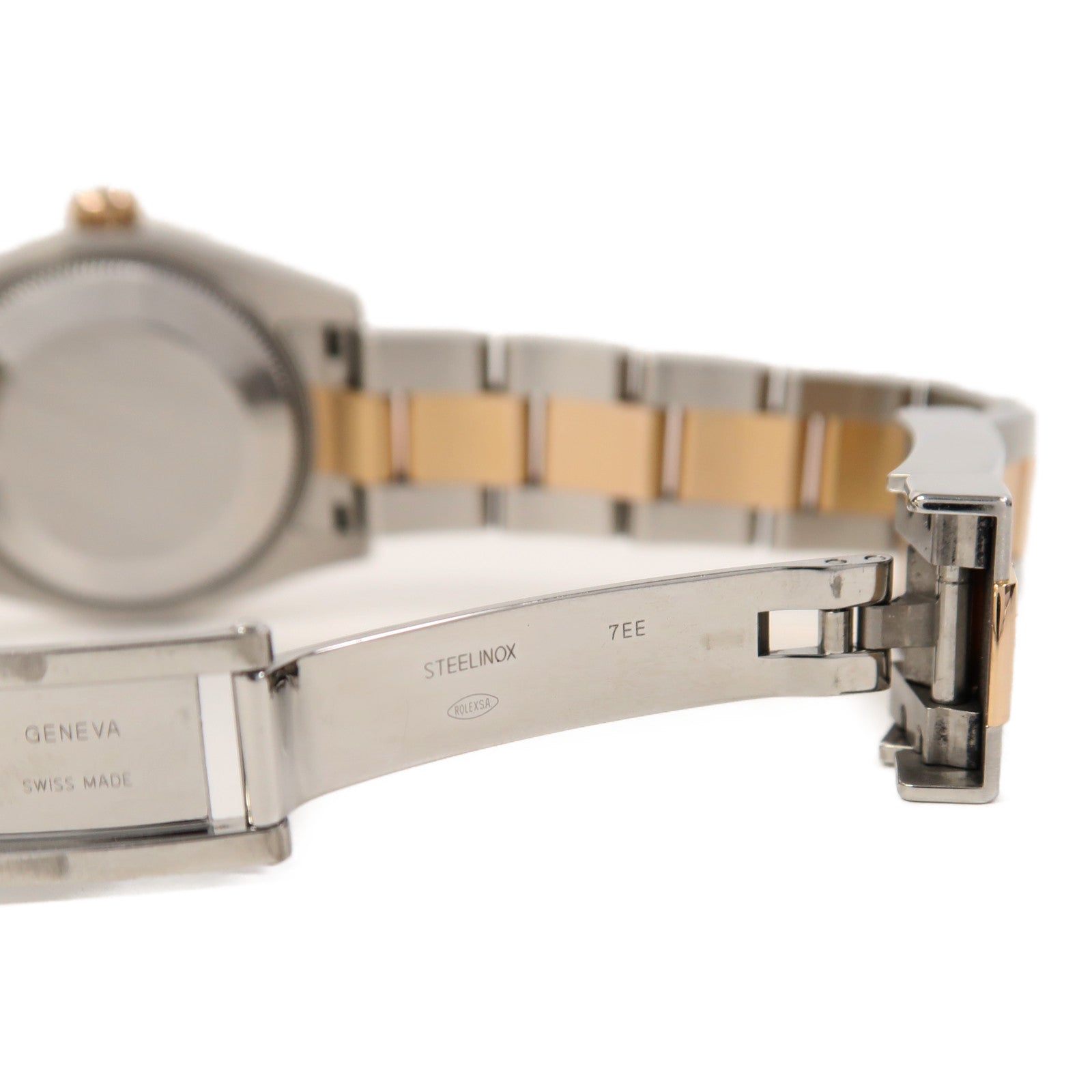 ROLEX Datejust 30mm18K玫瑰金/不鏽鋼手錶自動機芯玫瑰金色