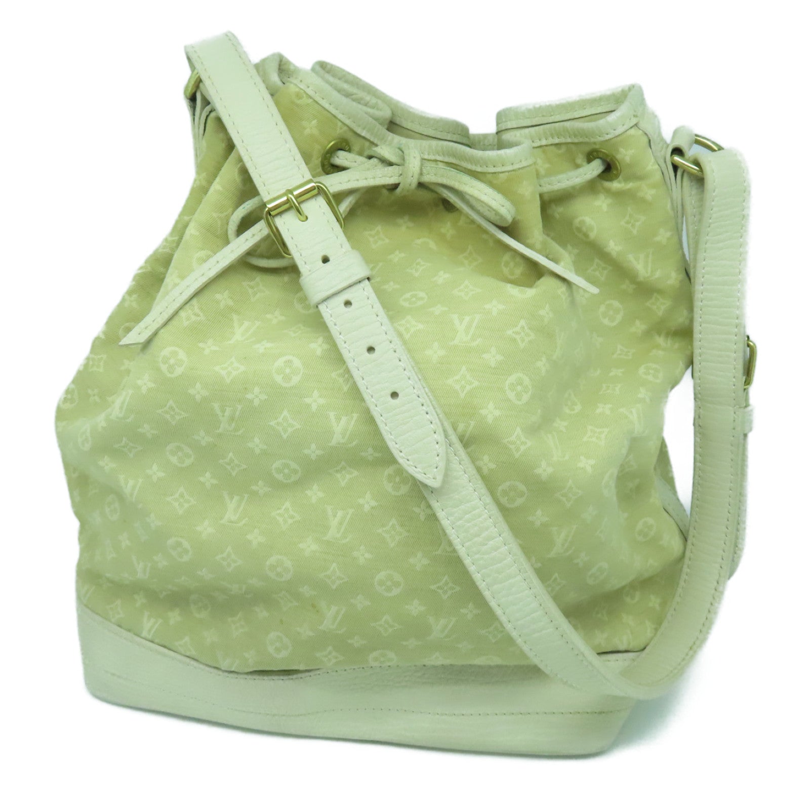 LOUIS VUITTON Monogram Mini Noe金扣肩背袋米色