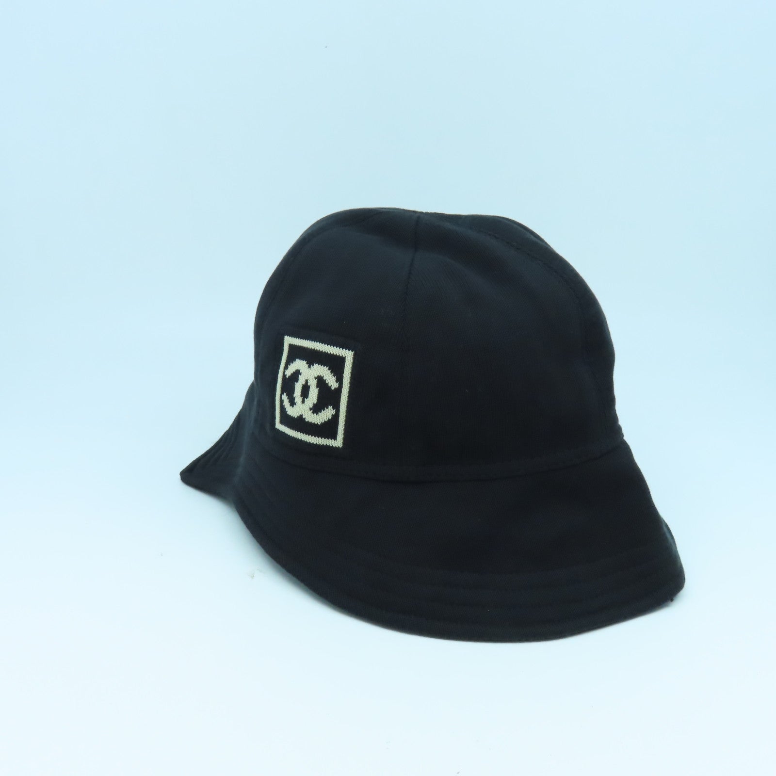 CHANEL 棉質Hat漁夫帽黑色