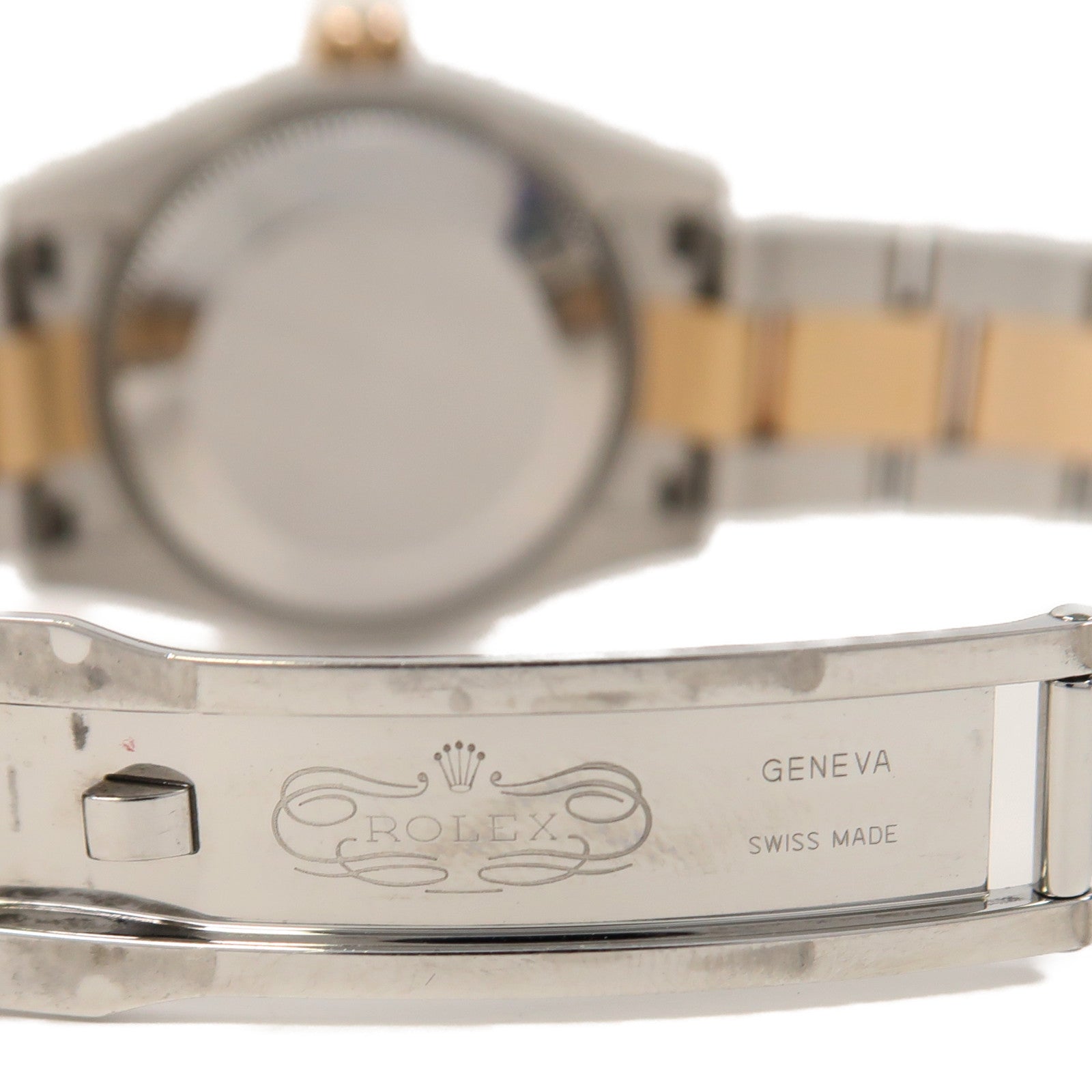 ROLEX Datejust 30mm18K玫瑰金/不鏽鋼手錶自動機芯玫瑰金色