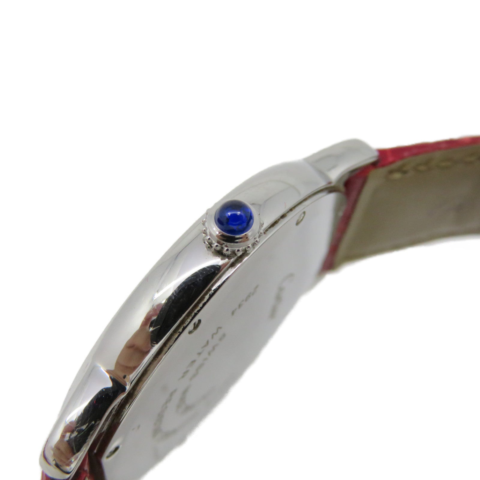 CARTIER Roude Solo de Cartier Watch不鏽鋼/皮帶石英機芯手錶米白色