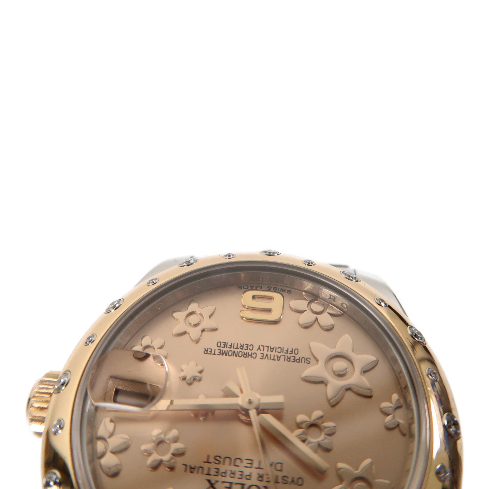 ROLEX Datejust 30mm18K玫瑰金/不鏽鋼手錶自動機芯玫瑰金色