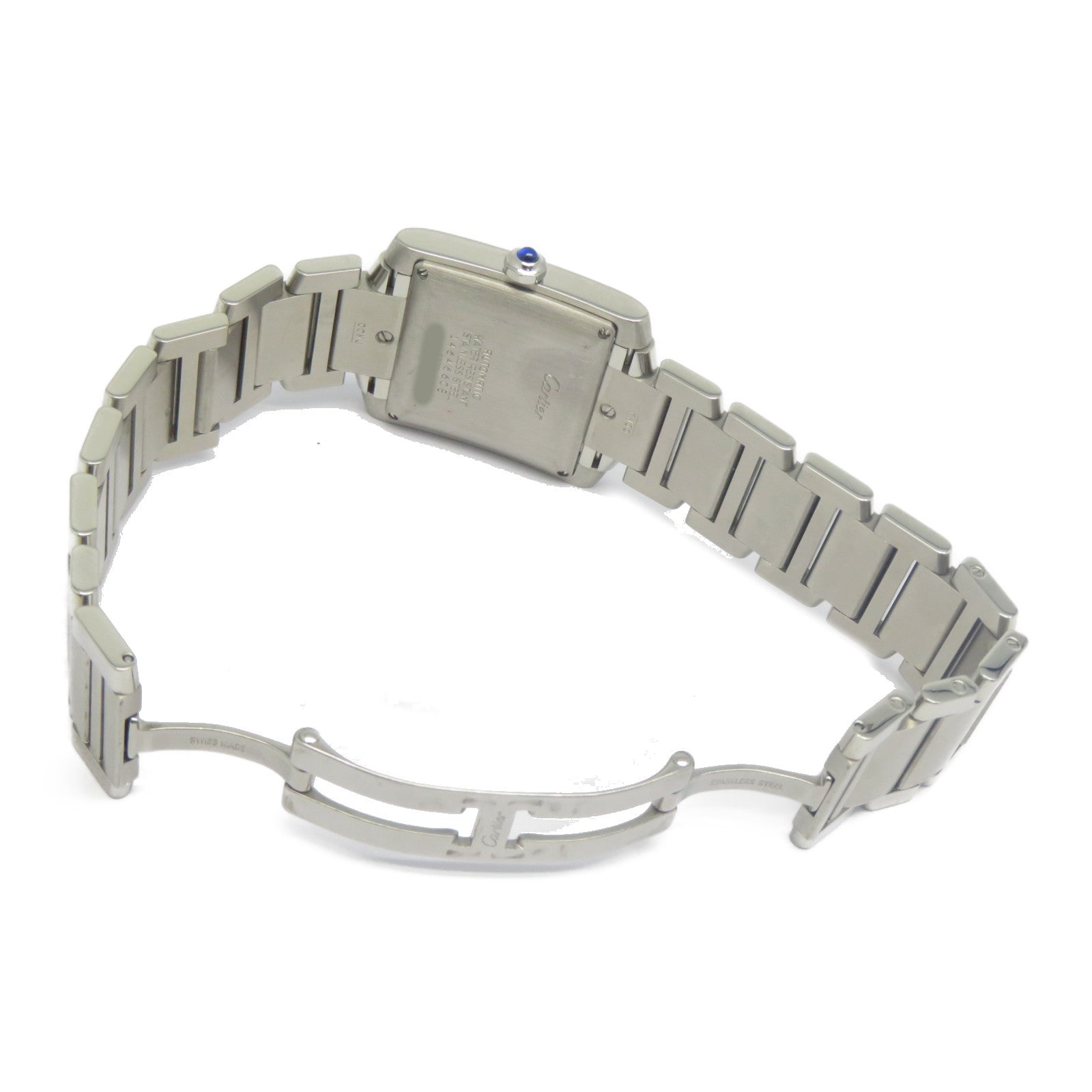 CARTIER Tank Francaise不鏽鋼手錶自動機芯銀色