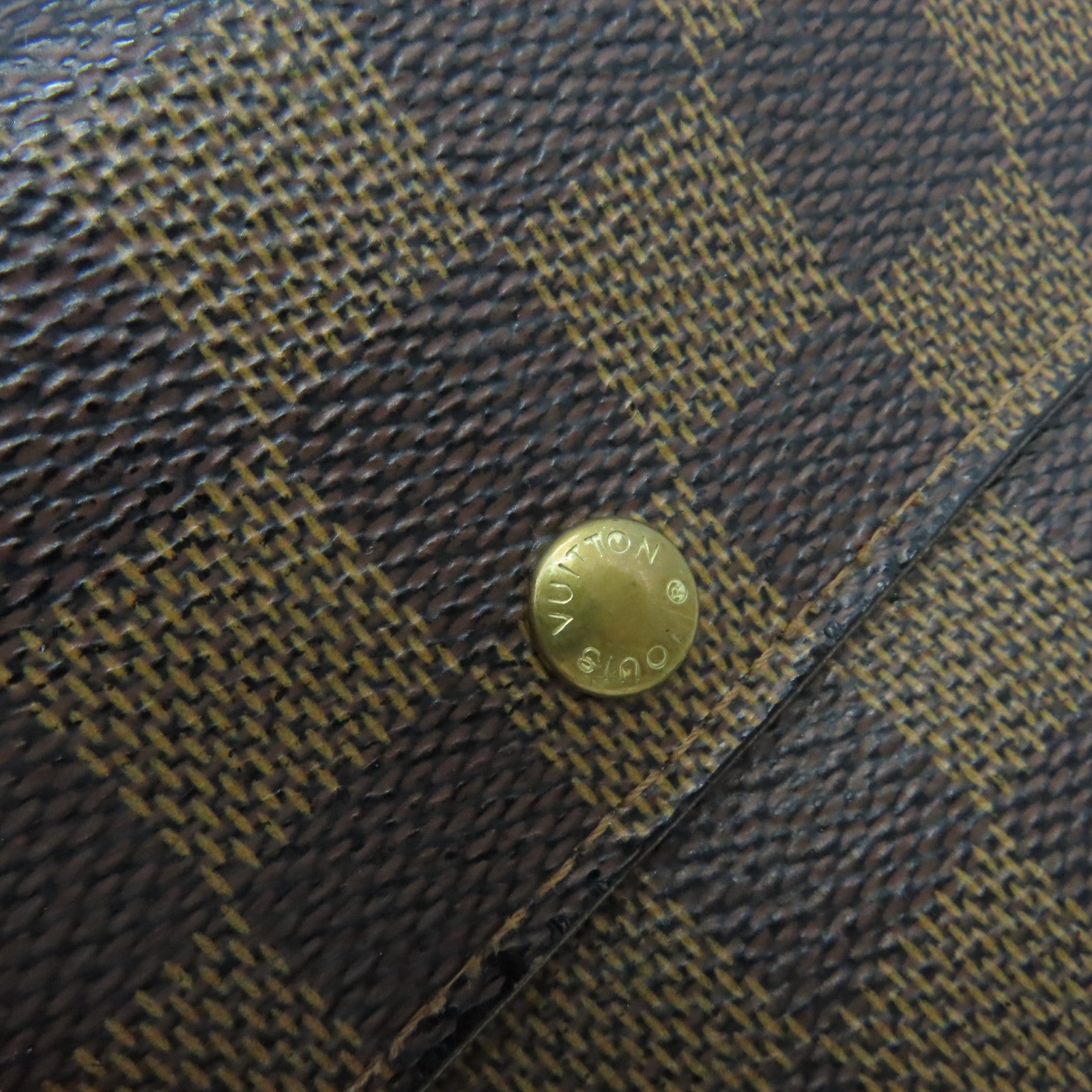 LOUIS VUITTON Damier Portefeuille Sarah Wallet金扣長錢包啡色